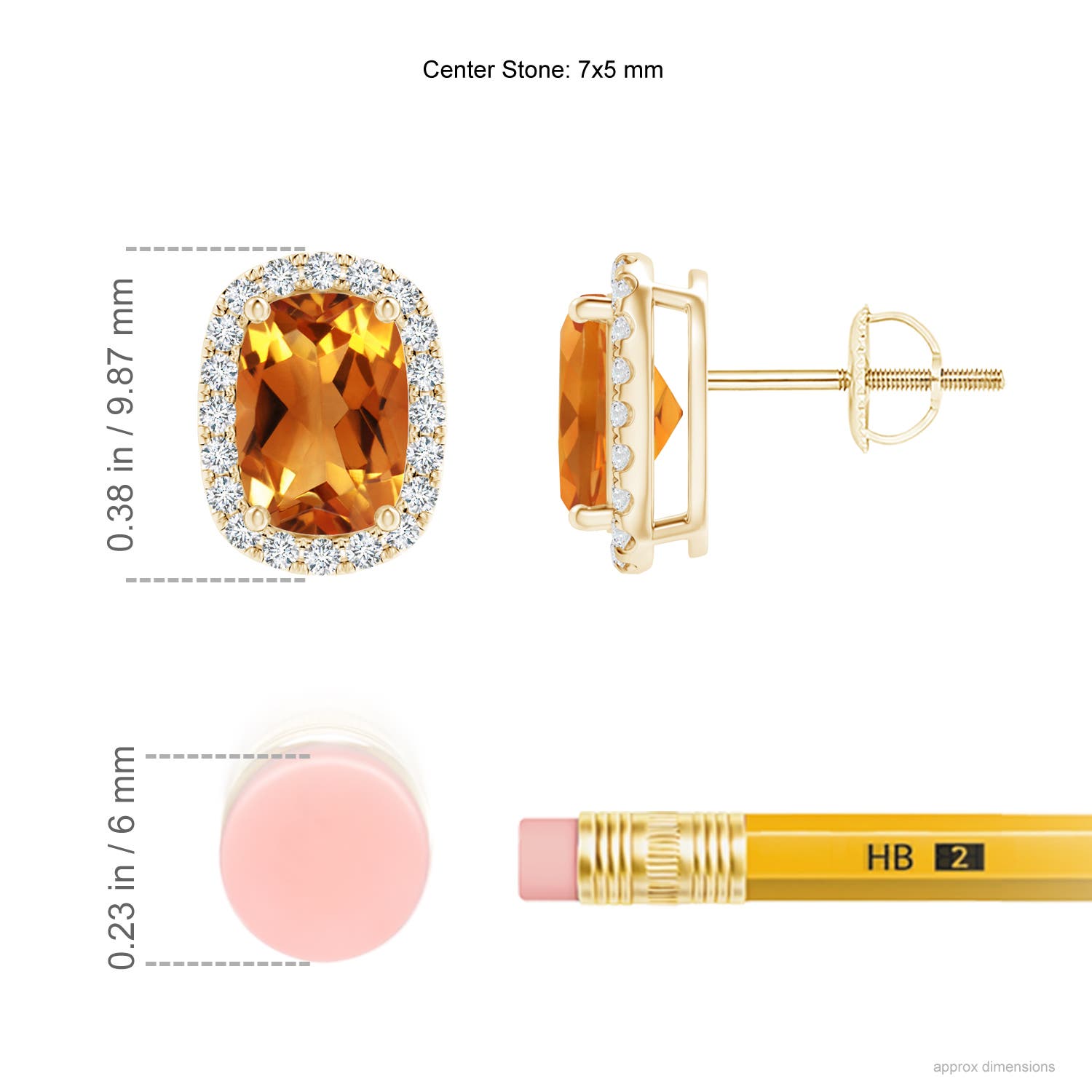 AAA - Citrine / 1.84 CT / 14 KT Yellow Gold