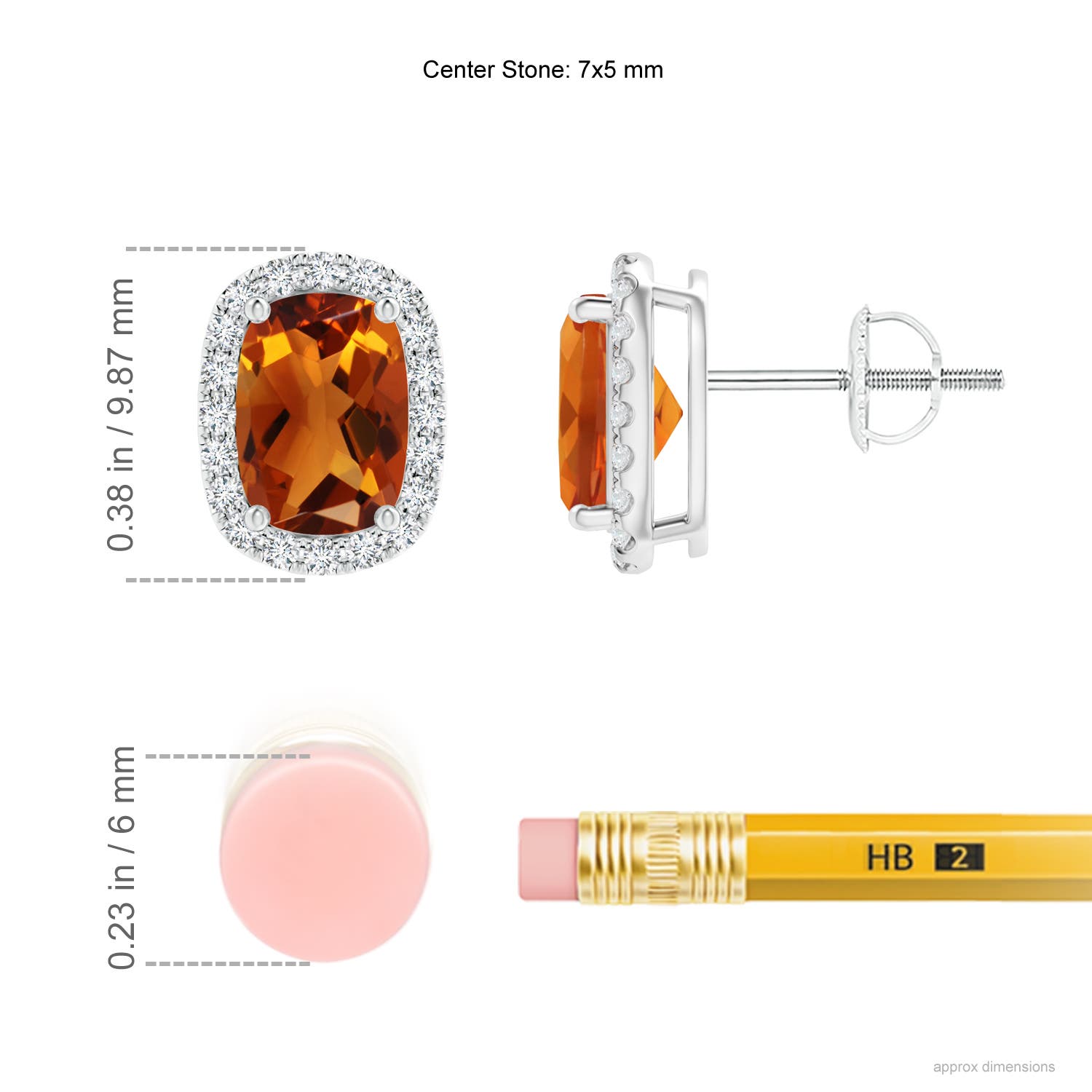 AAAA - Citrine / 1.84 CT / 14 KT White Gold