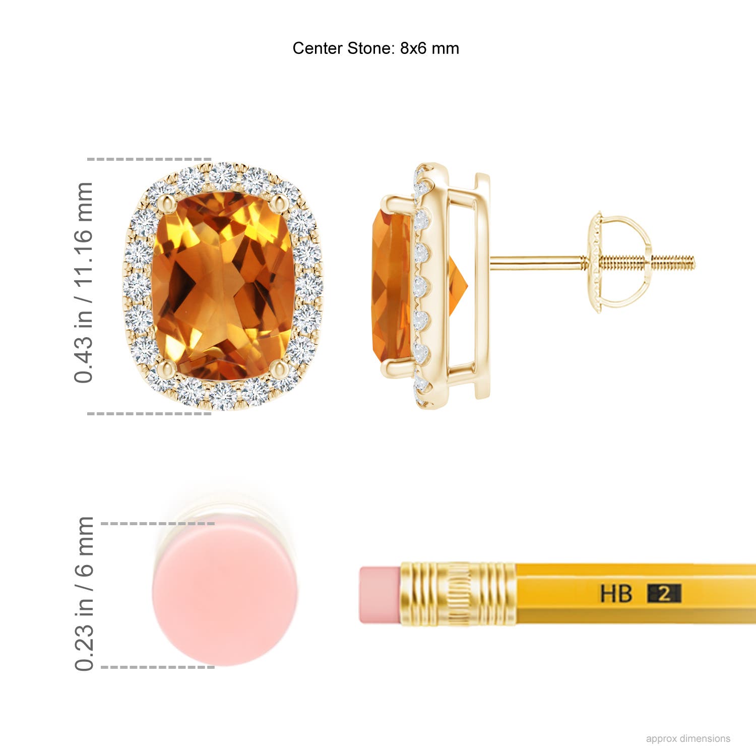 AAA - Citrine / 3.02 CT / 14 KT Yellow Gold