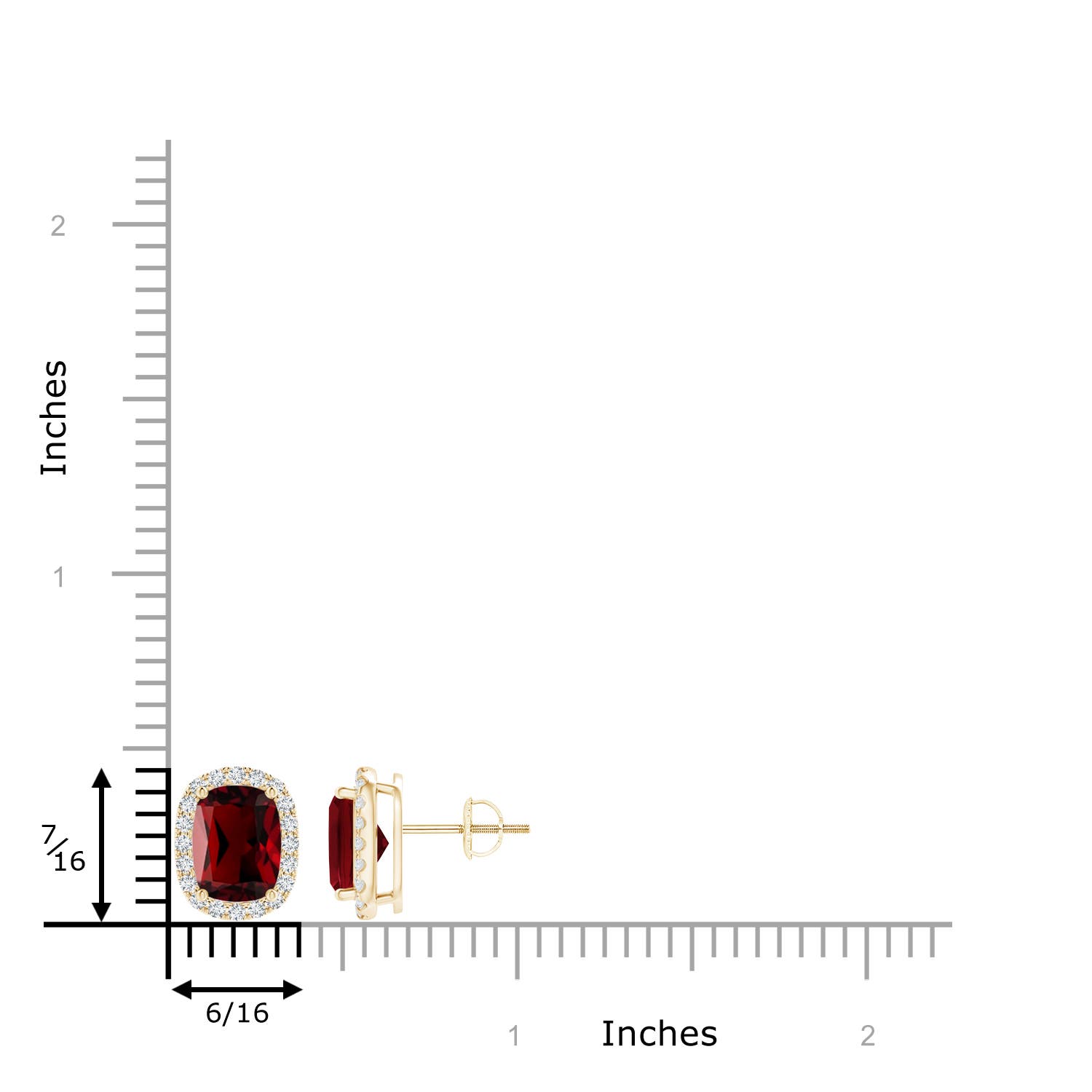 AAAA - Garnet / 3.52 CT / 14 KT Yellow Gold