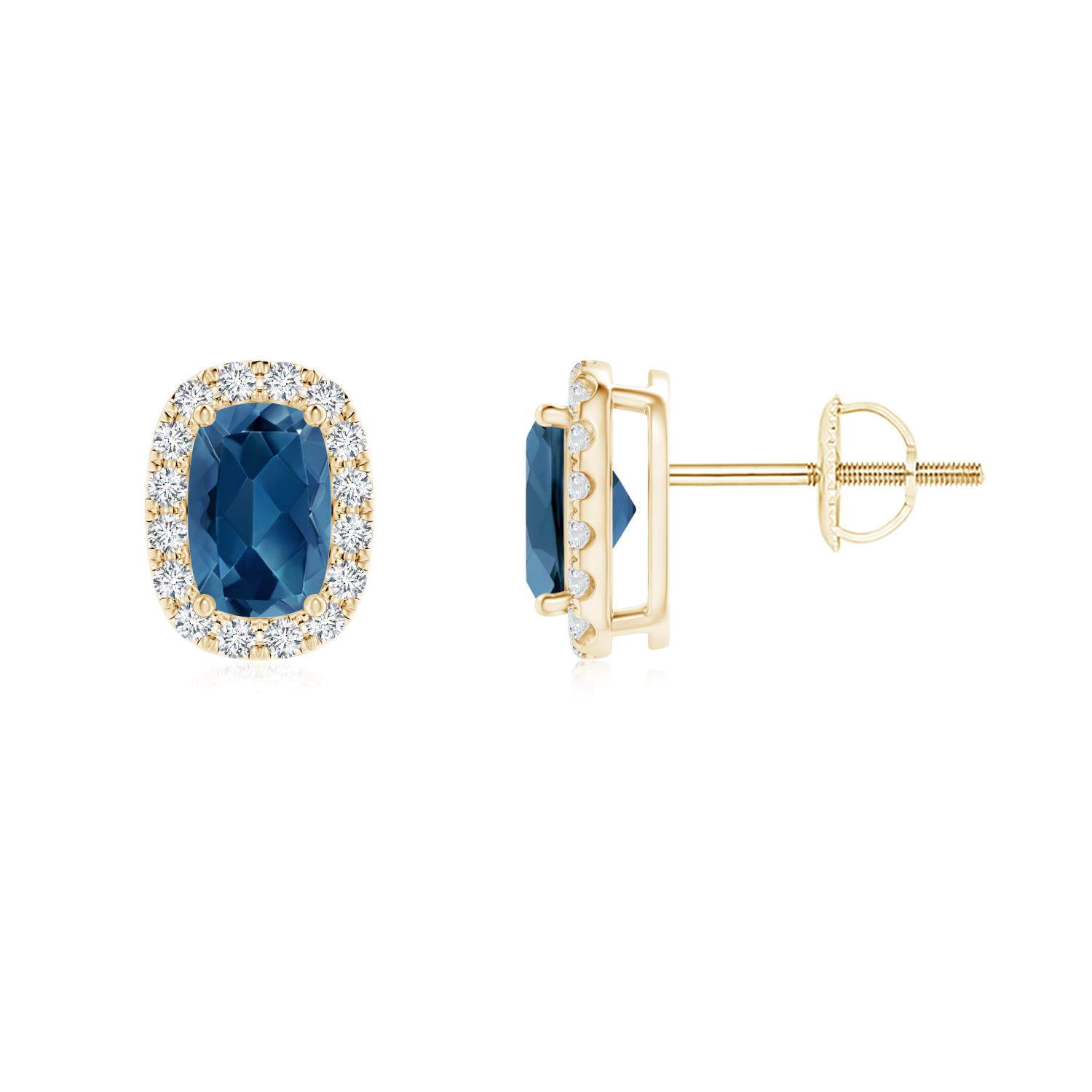 AA - London Blue Topaz / 1.19 CT / 14 KT Yellow Gold