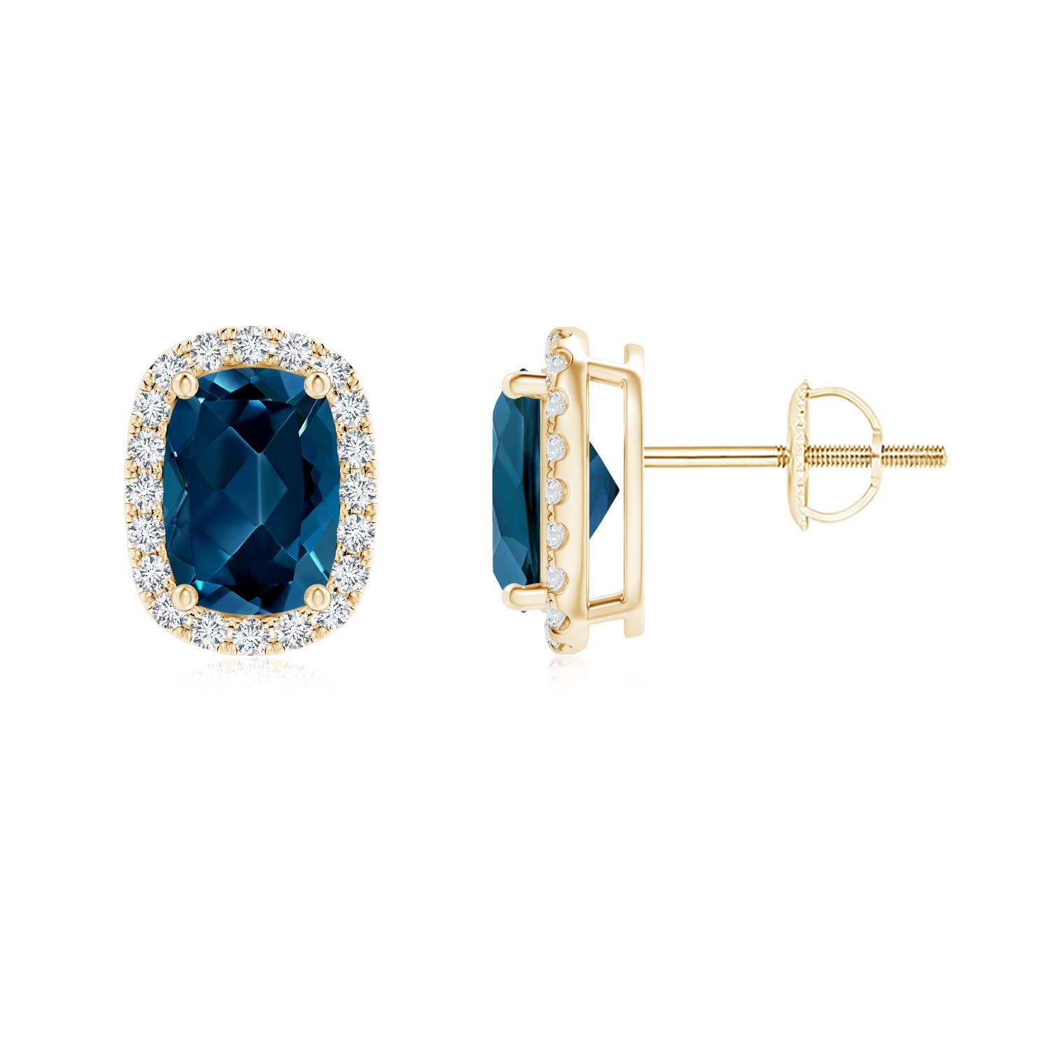 AAAA - London Blue Topaz / 2.24 CT / 14 KT Yellow Gold