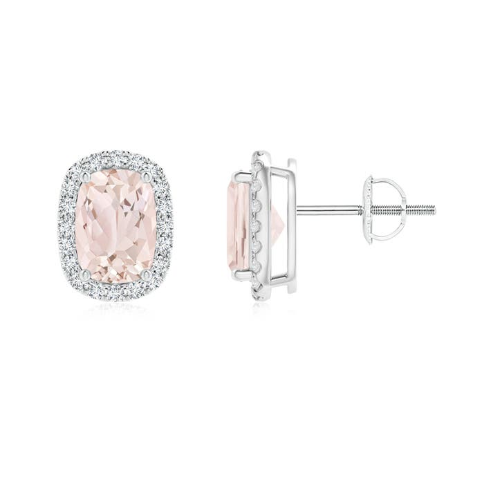 A - Morganite / 1.74 CT / 14 KT White Gold