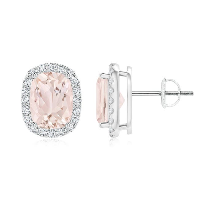 A - Morganite / 2.72 CT / 14 KT White Gold