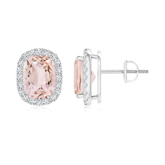 AA - Morganite / 2.72 CT / 14 KT White Gold