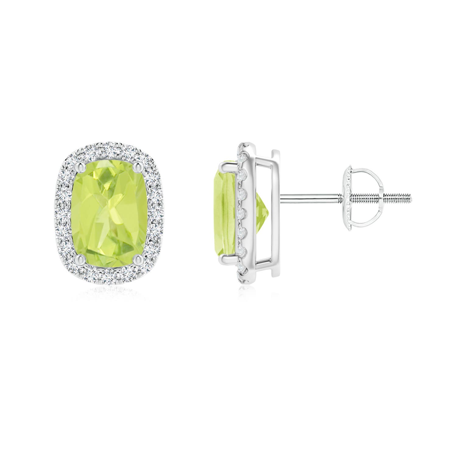 A - Peridot / 1.94 CT / 14 KT White Gold