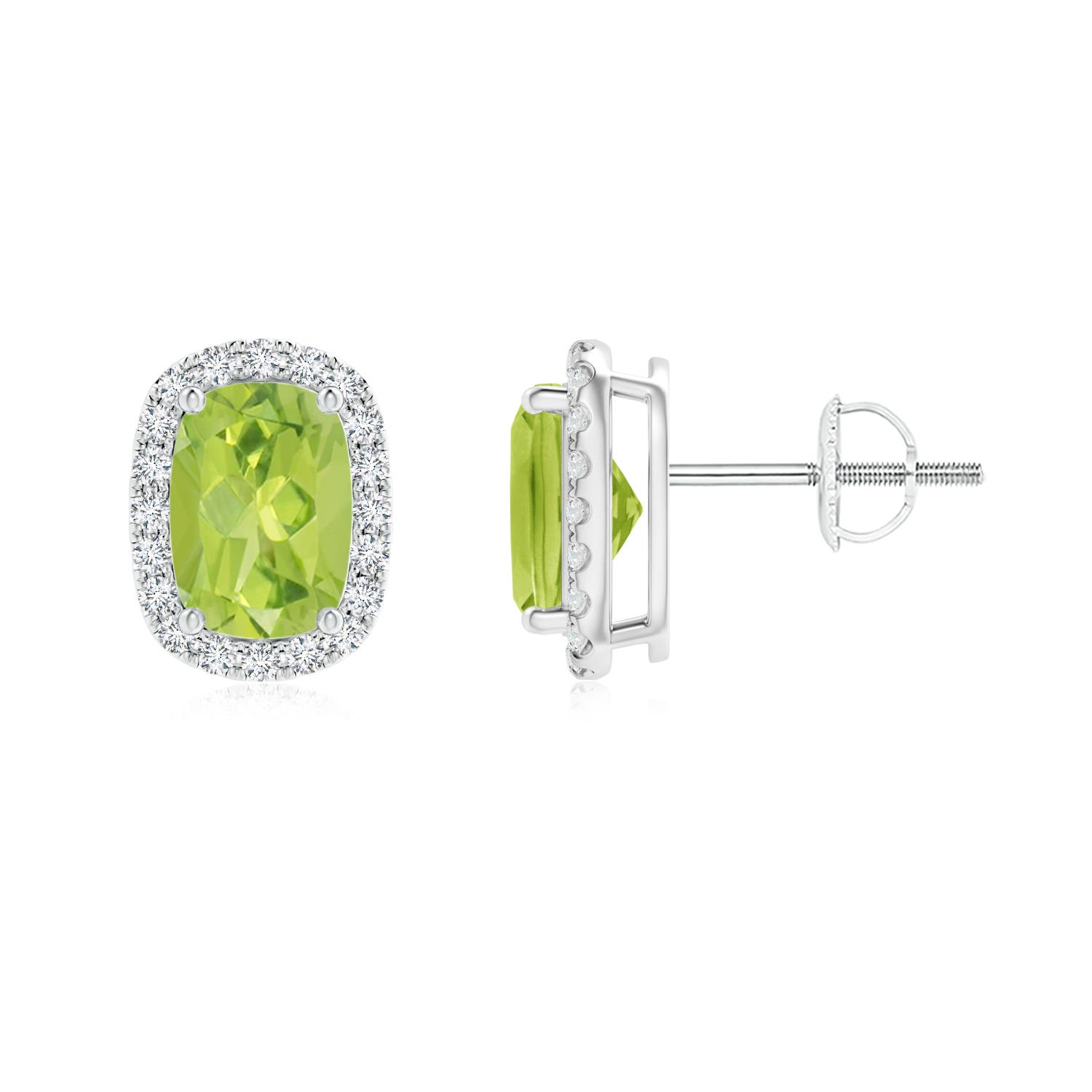 AA - Peridot / 1.94 CT / 14 KT White Gold