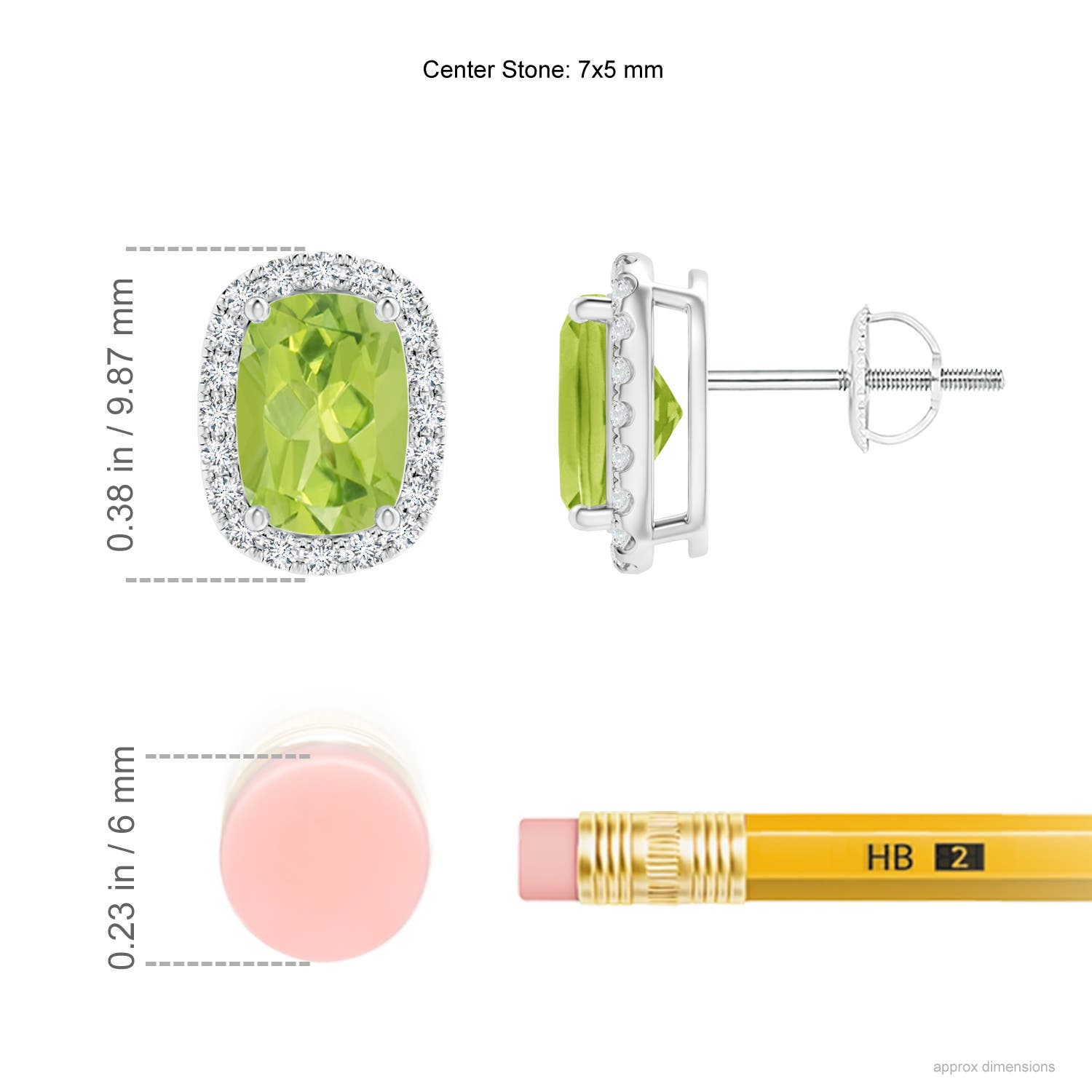 AA - Peridot / 1.94 CT / 14 KT White Gold