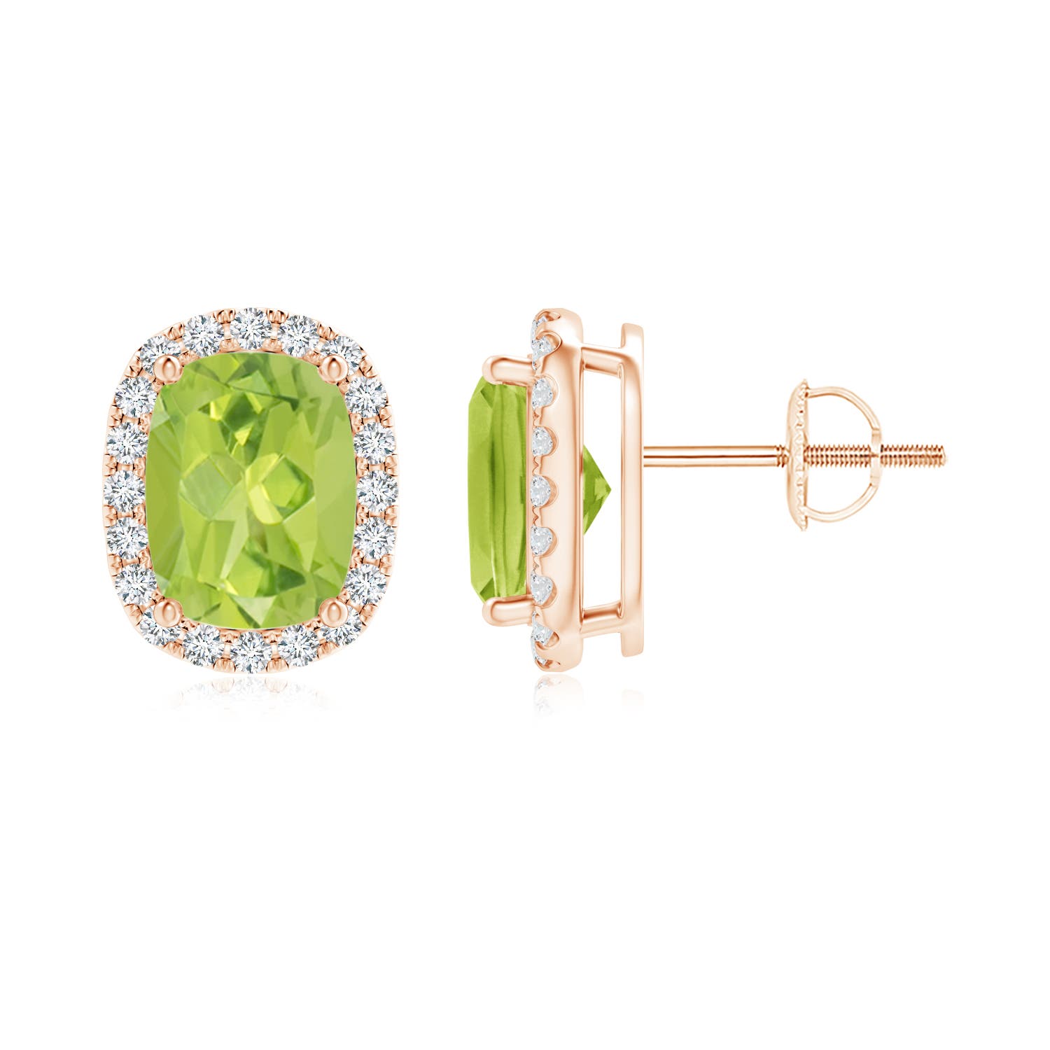 AA - Peridot / 3.22 CT / 14 KT Rose Gold