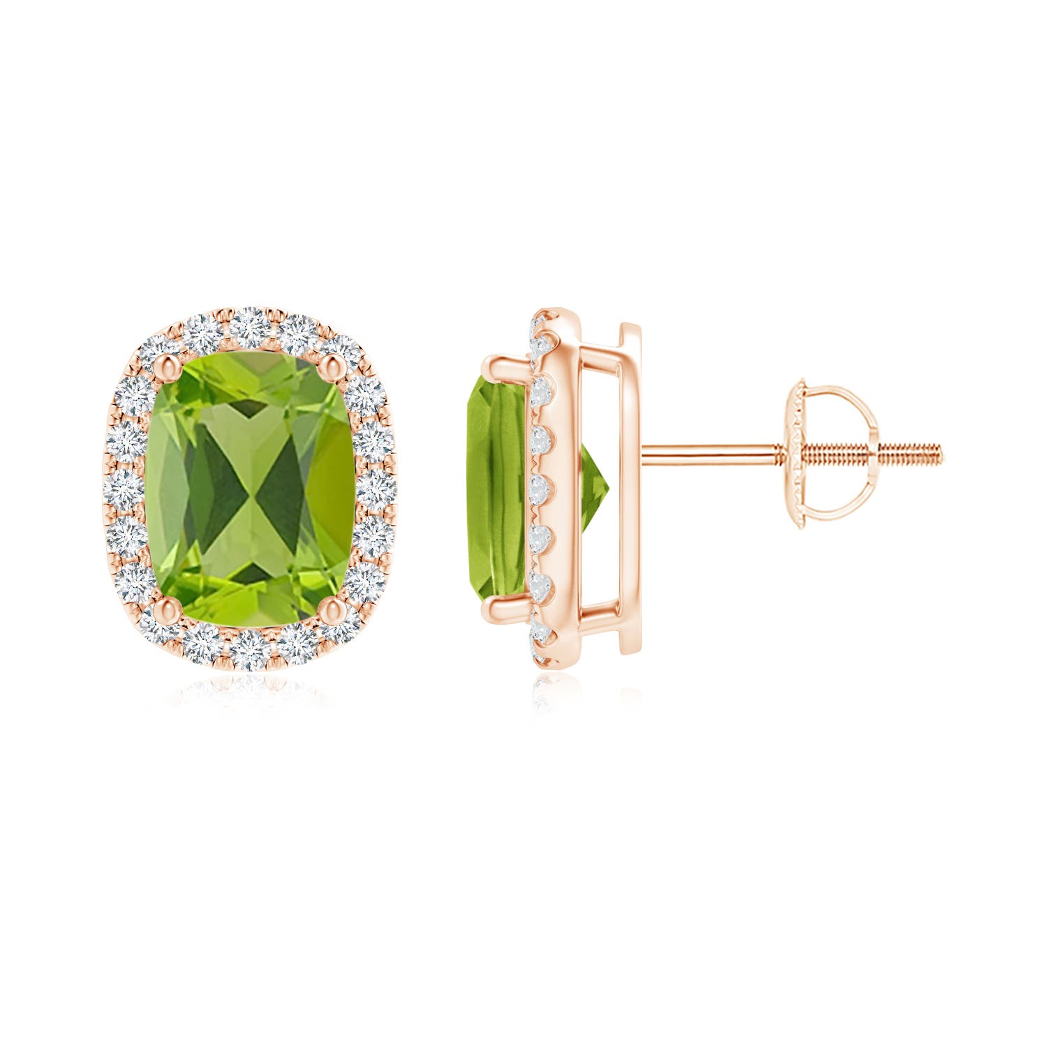 AAA - Peridot / 3.22 CT / 14 KT Rose Gold