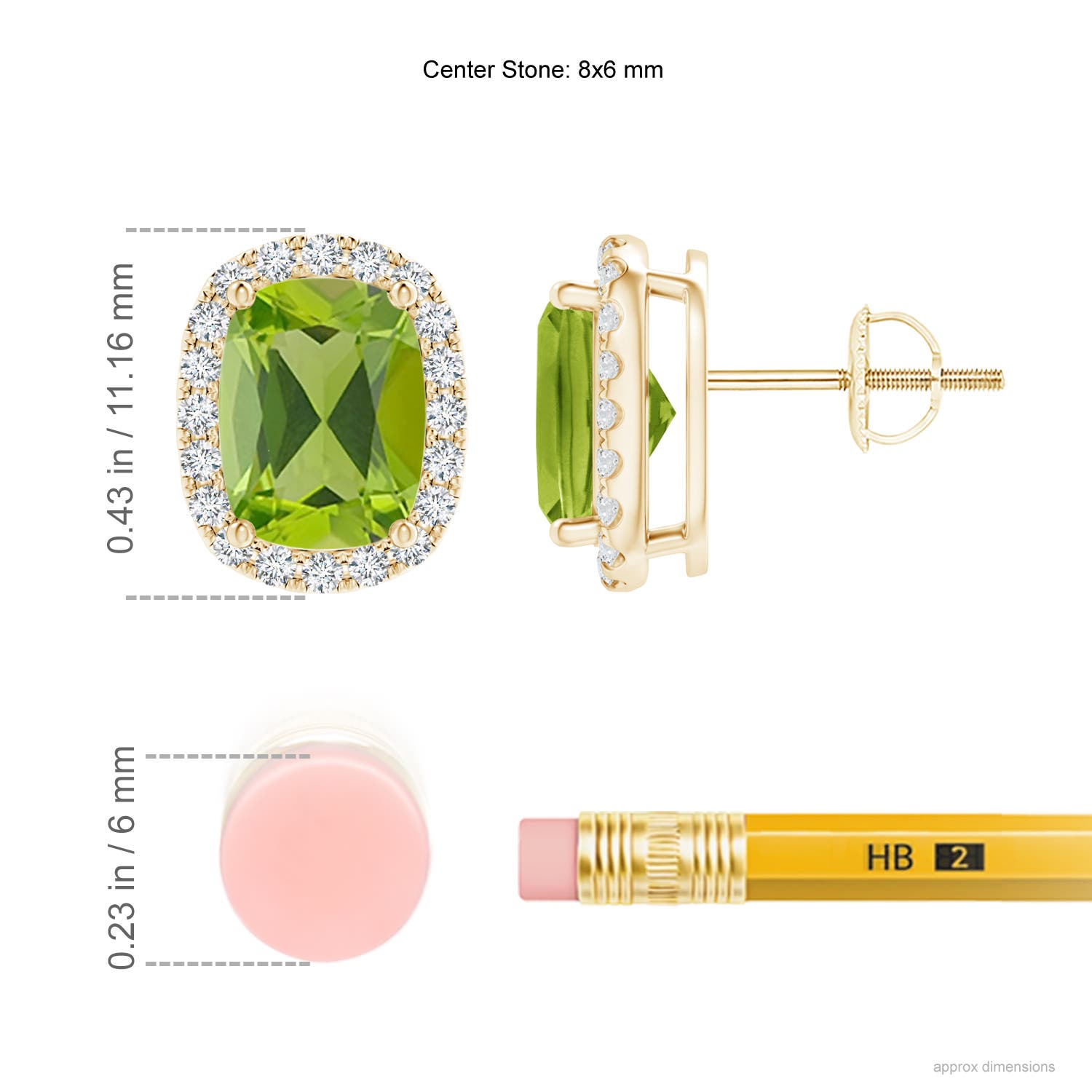 AAA - Peridot / 3.22 CT / 14 KT Yellow Gold