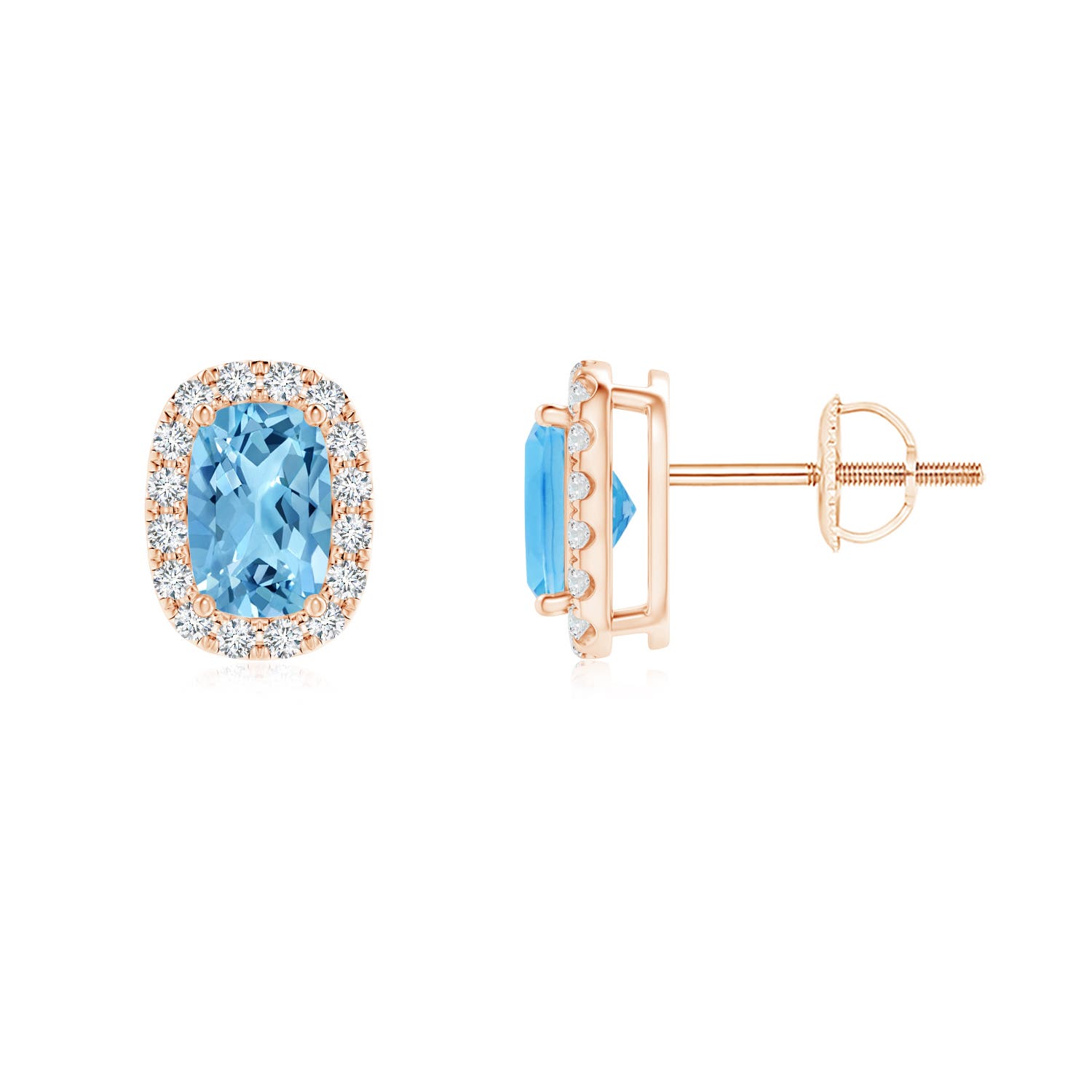 A - Swiss Blue Topaz / 1.39 CT / 14 KT Rose Gold