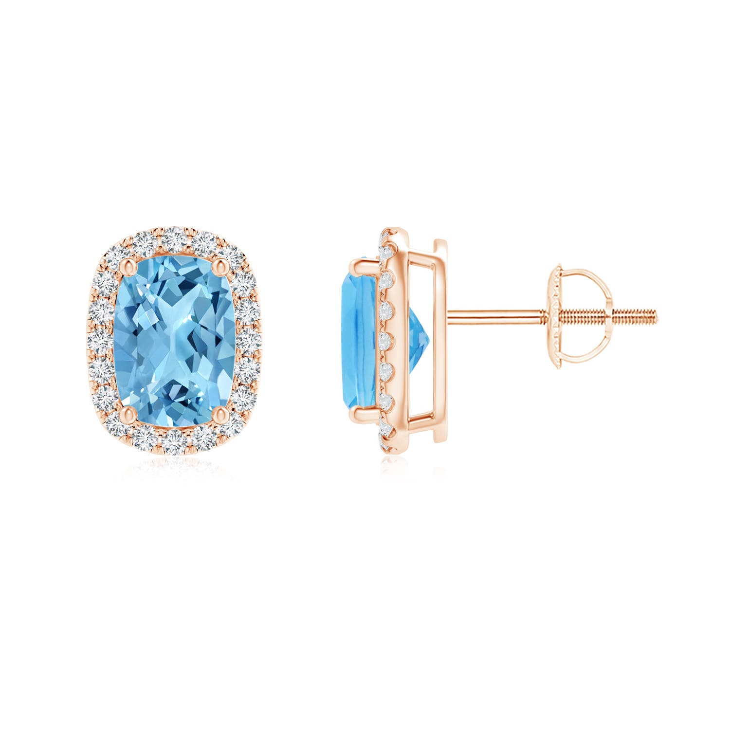 A - Swiss Blue Topaz / 2.24 CT / 14 KT Rose Gold