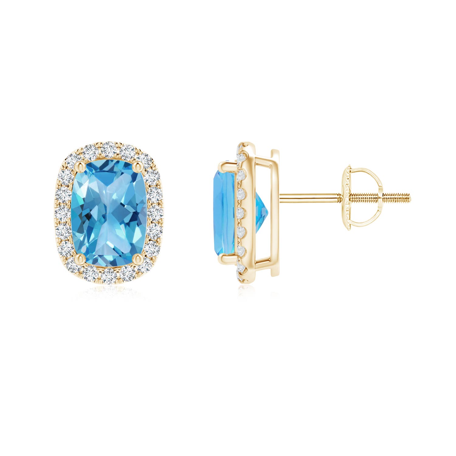 AA - Swiss Blue Topaz / 2.24 CT / 14 KT Yellow Gold