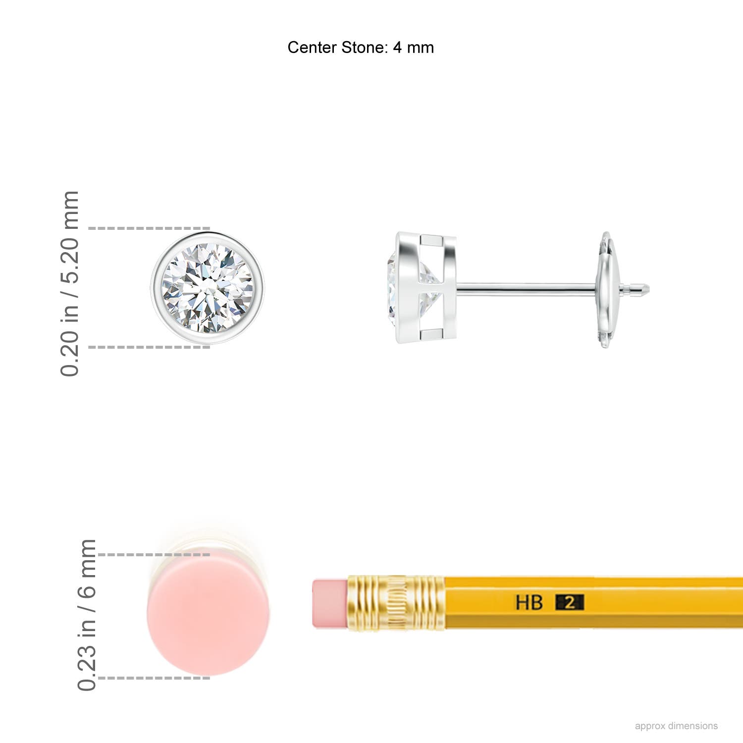 G, VS2 / 0.46 CT / 14 KT White Gold