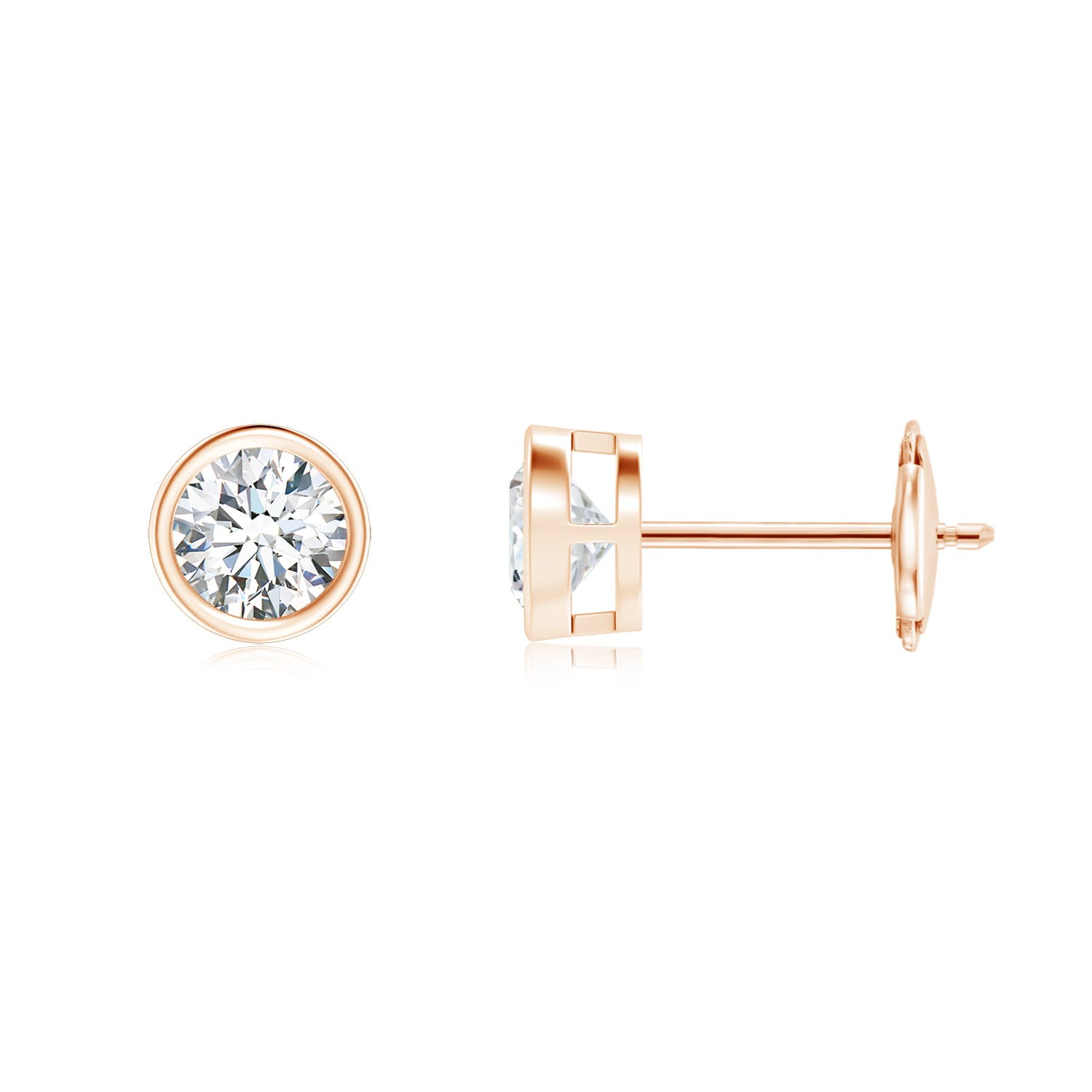 G, VS2 / 0.94 CT / 14 KT Rose Gold