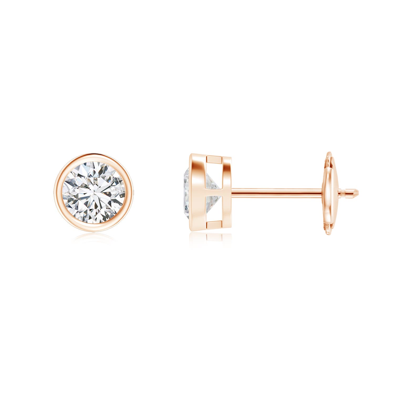 H, SI2 / 0.94 CT / 14 KT Rose Gold