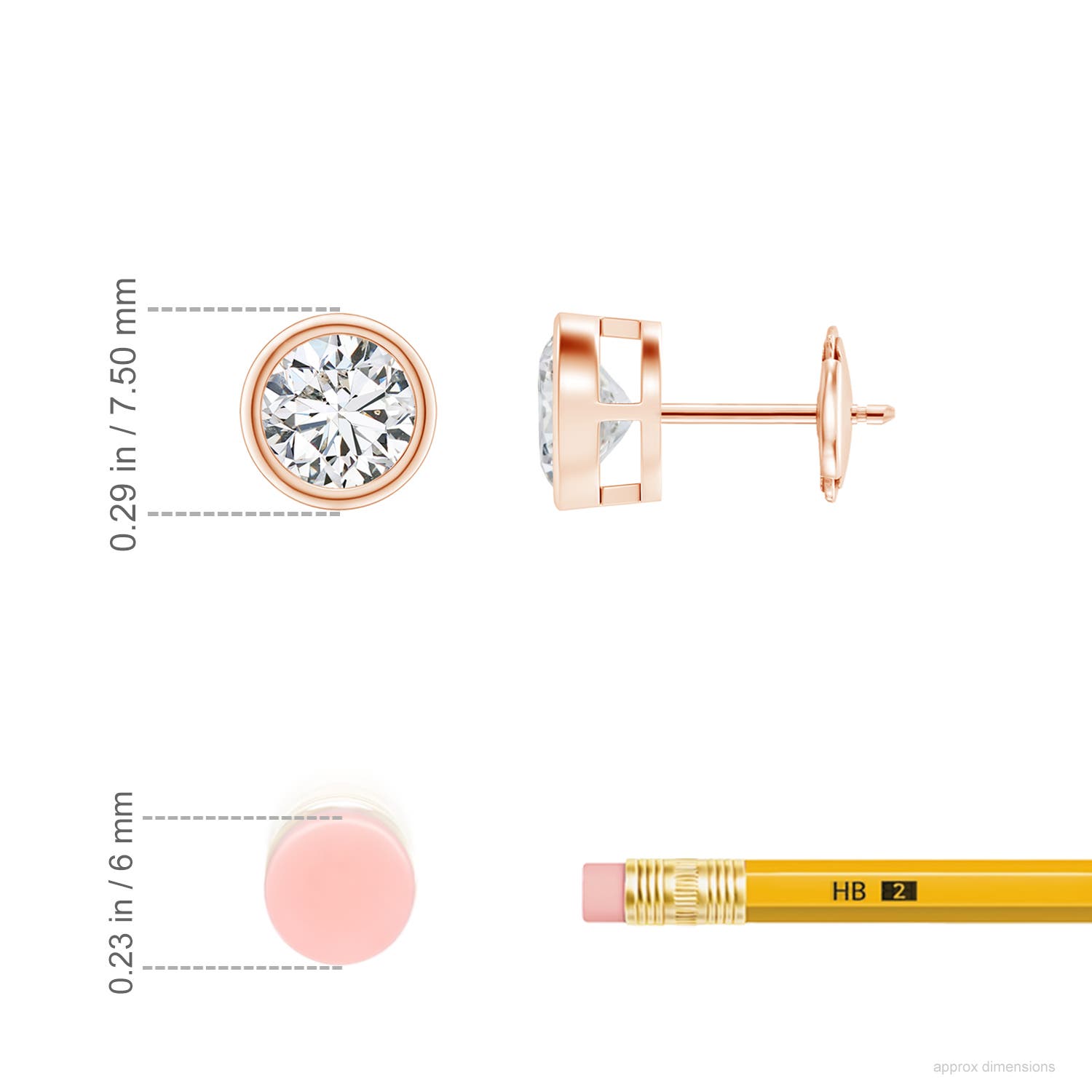 H, SI2 / 1.6 CT / 14 KT Rose Gold