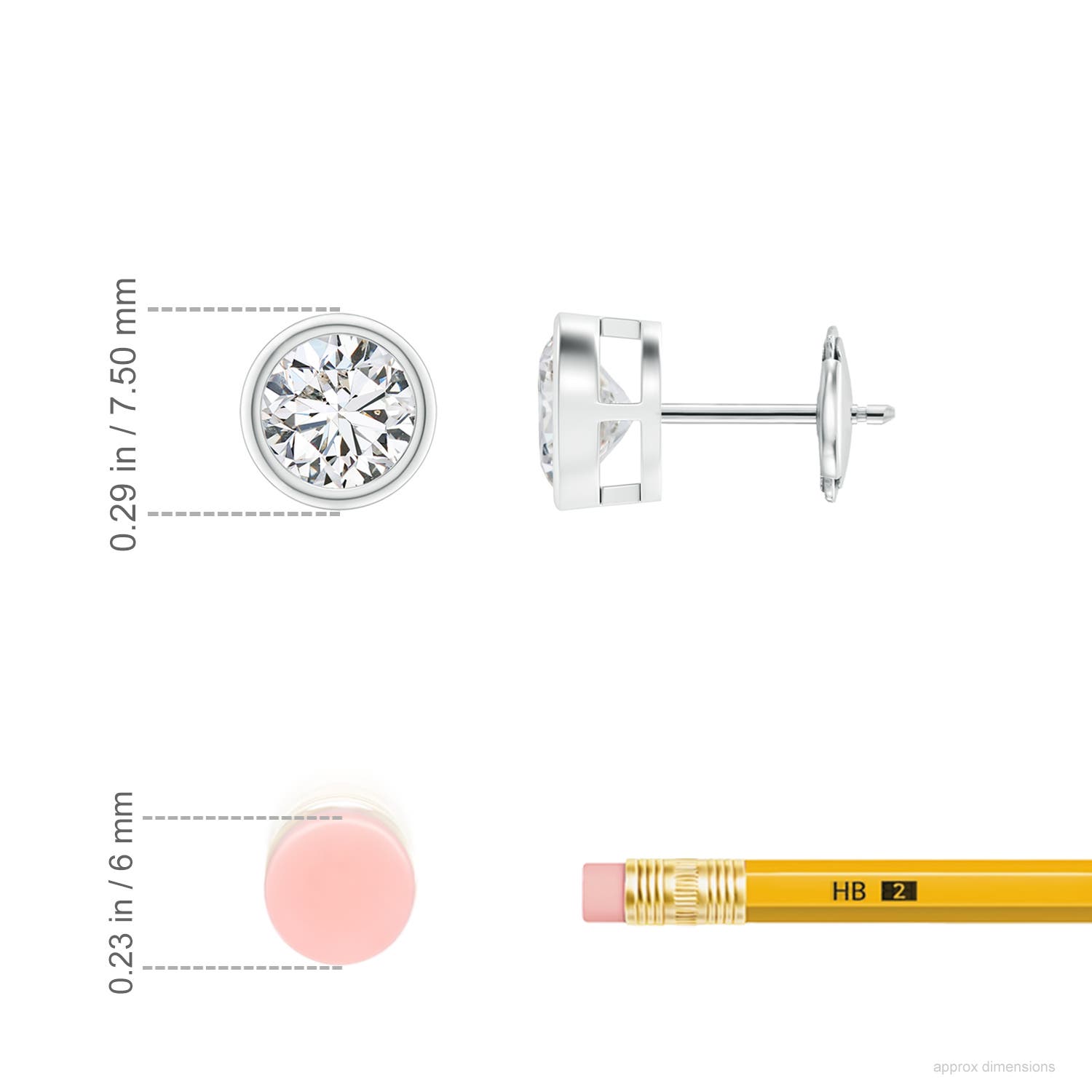 H, SI2 / 1.6 CT / 14 KT White Gold