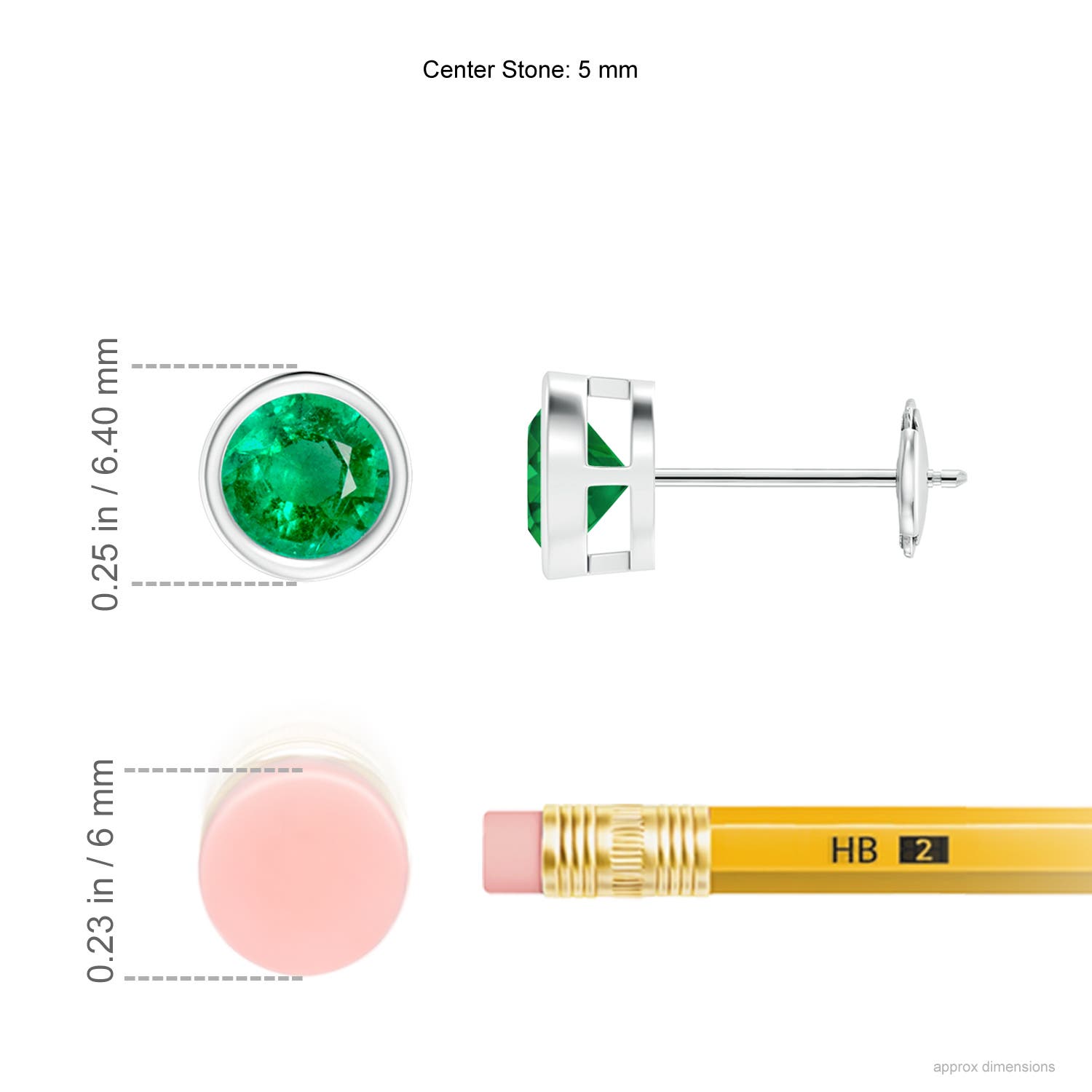 AAA - Emerald / 0.9 CT / 14 KT White Gold