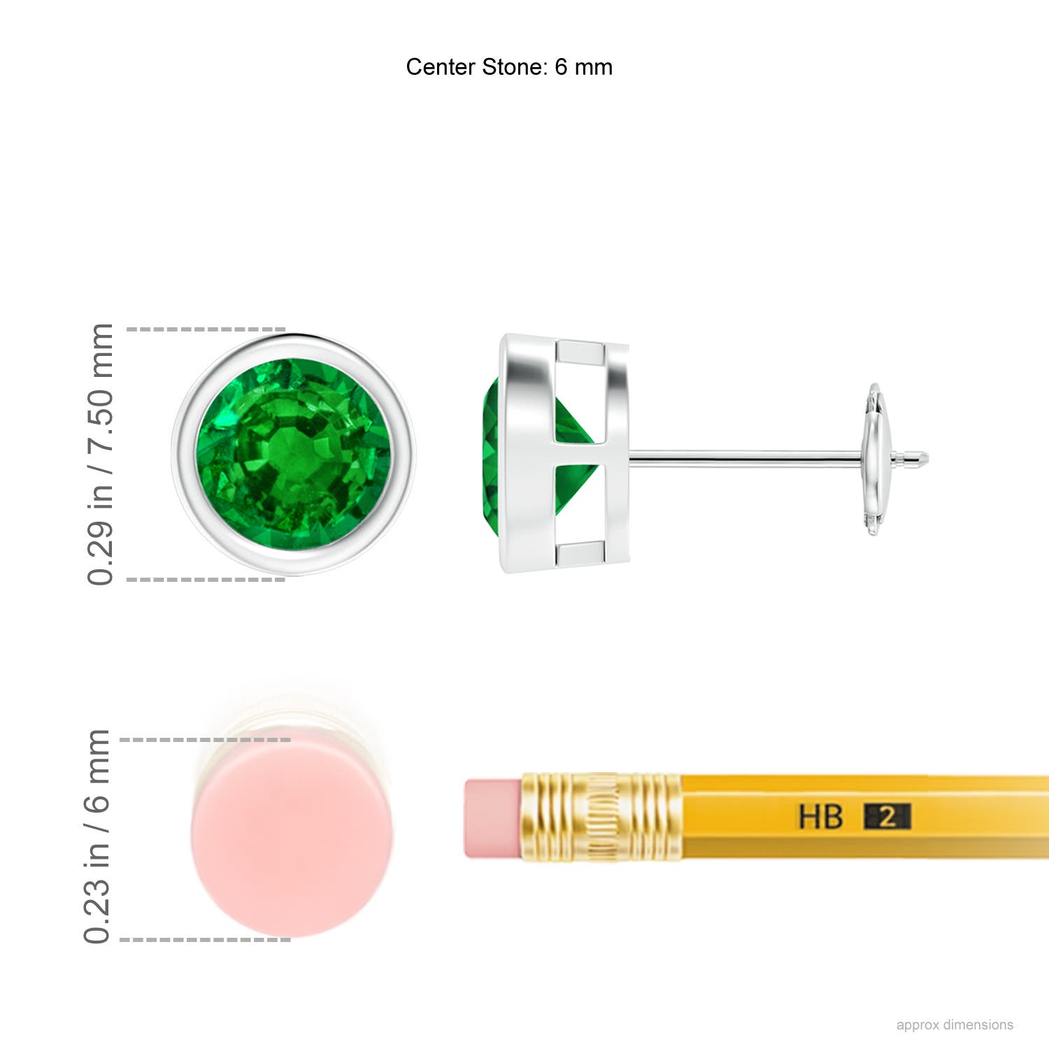 AAAA - Emerald / 1.5 CT / 14 KT White Gold