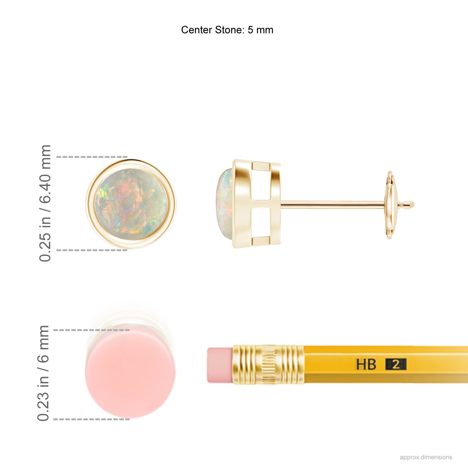 AAAA - Opal / 0.66 CT / 14 KT Yellow Gold