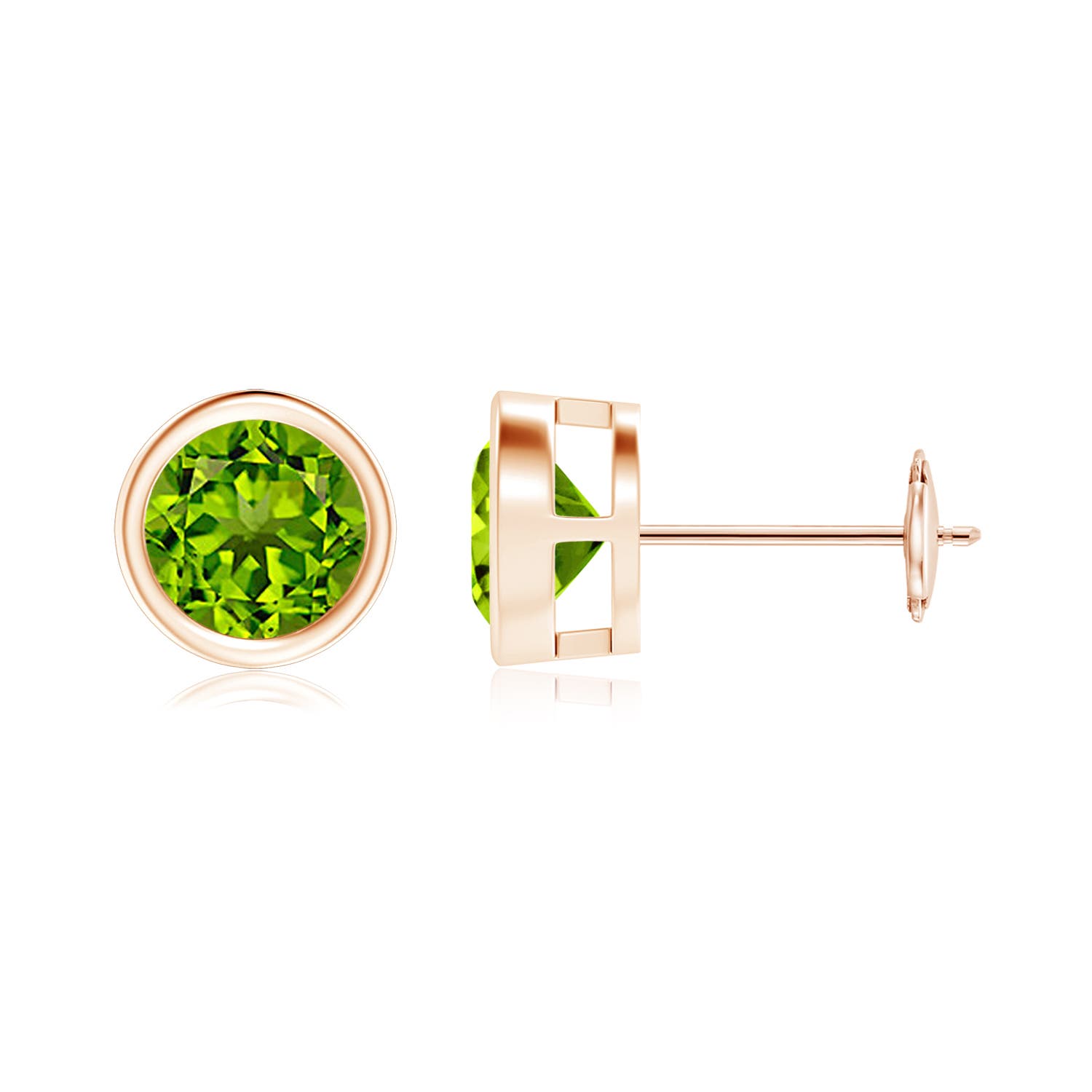 AAAA - Peridot / 1.9 CT / 14 KT Rose Gold