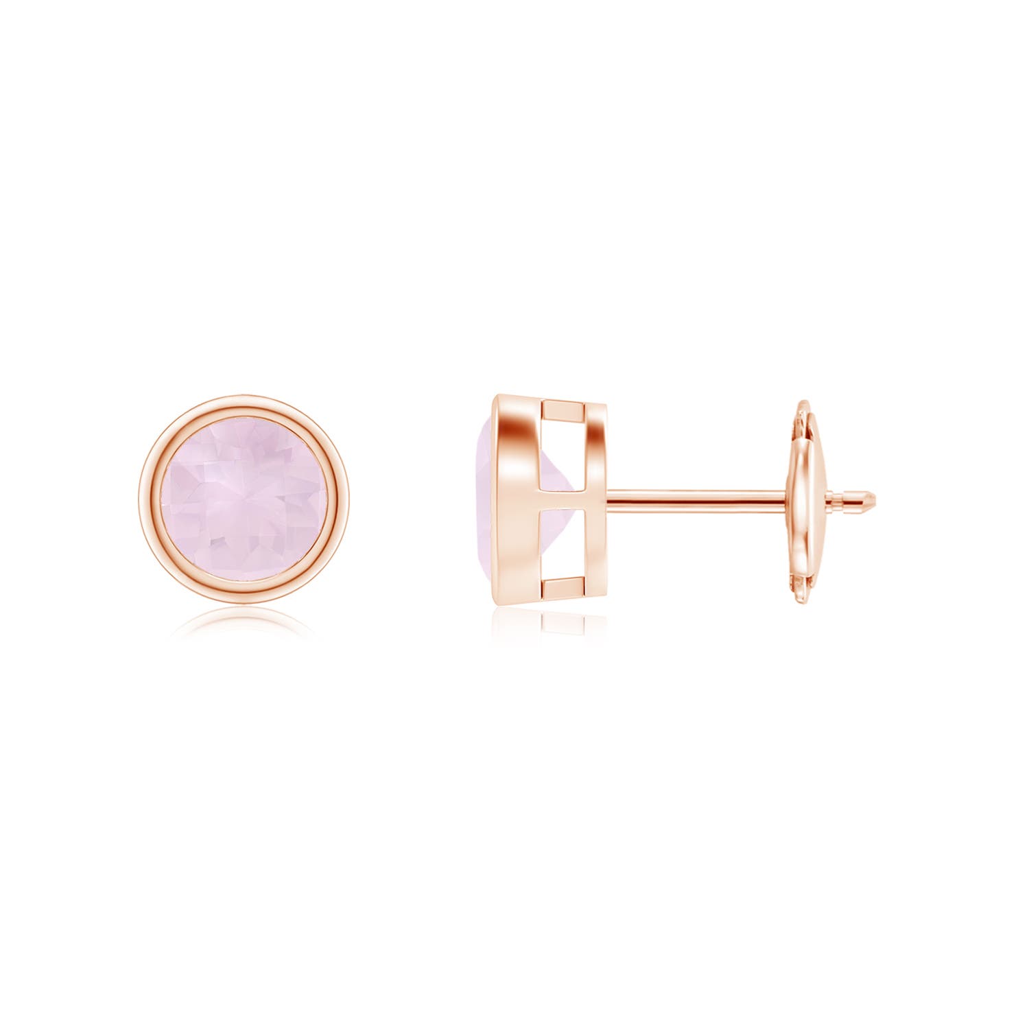 A - Rose Quartz / 1 CT / 14 KT Rose Gold