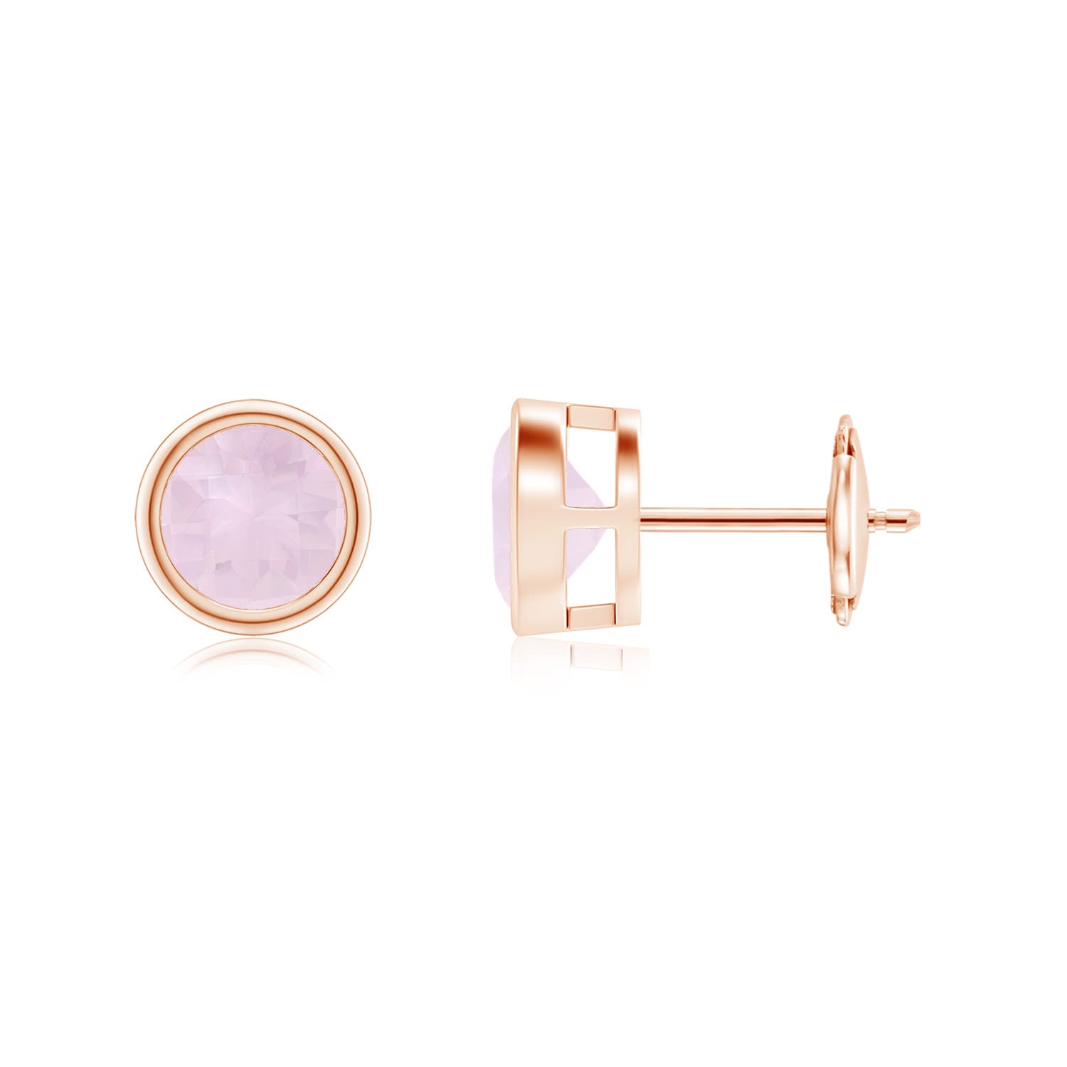 A - Rose Quartz / 1.7 CT / 14 KT Rose Gold