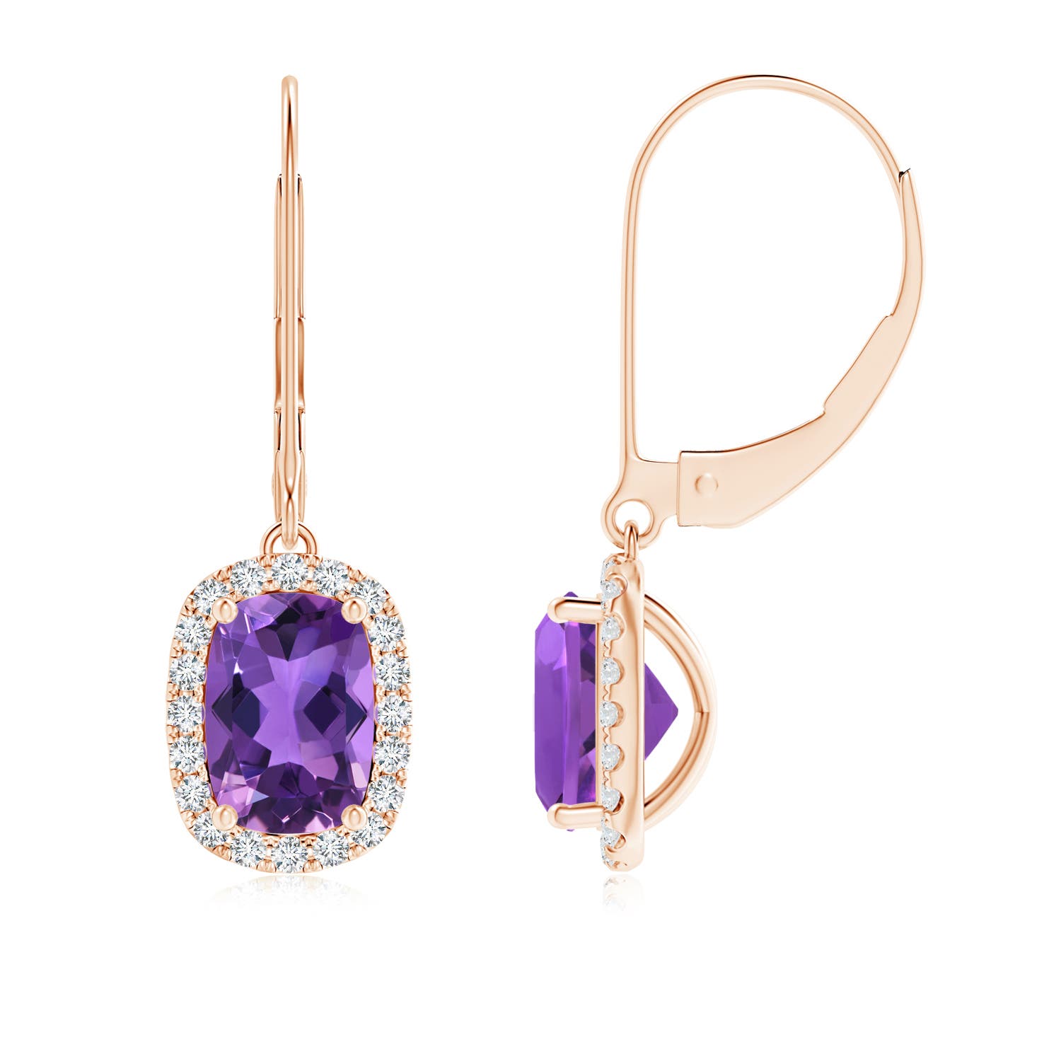 AAA - Amethyst / 1.64 CT / 14 KT Rose Gold