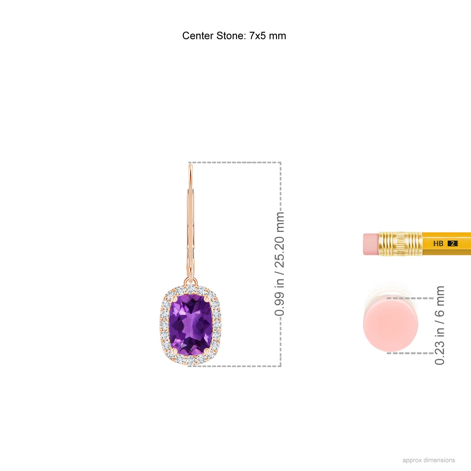 AAAA - Amethyst / 1.64 CT / 14 KT Rose Gold