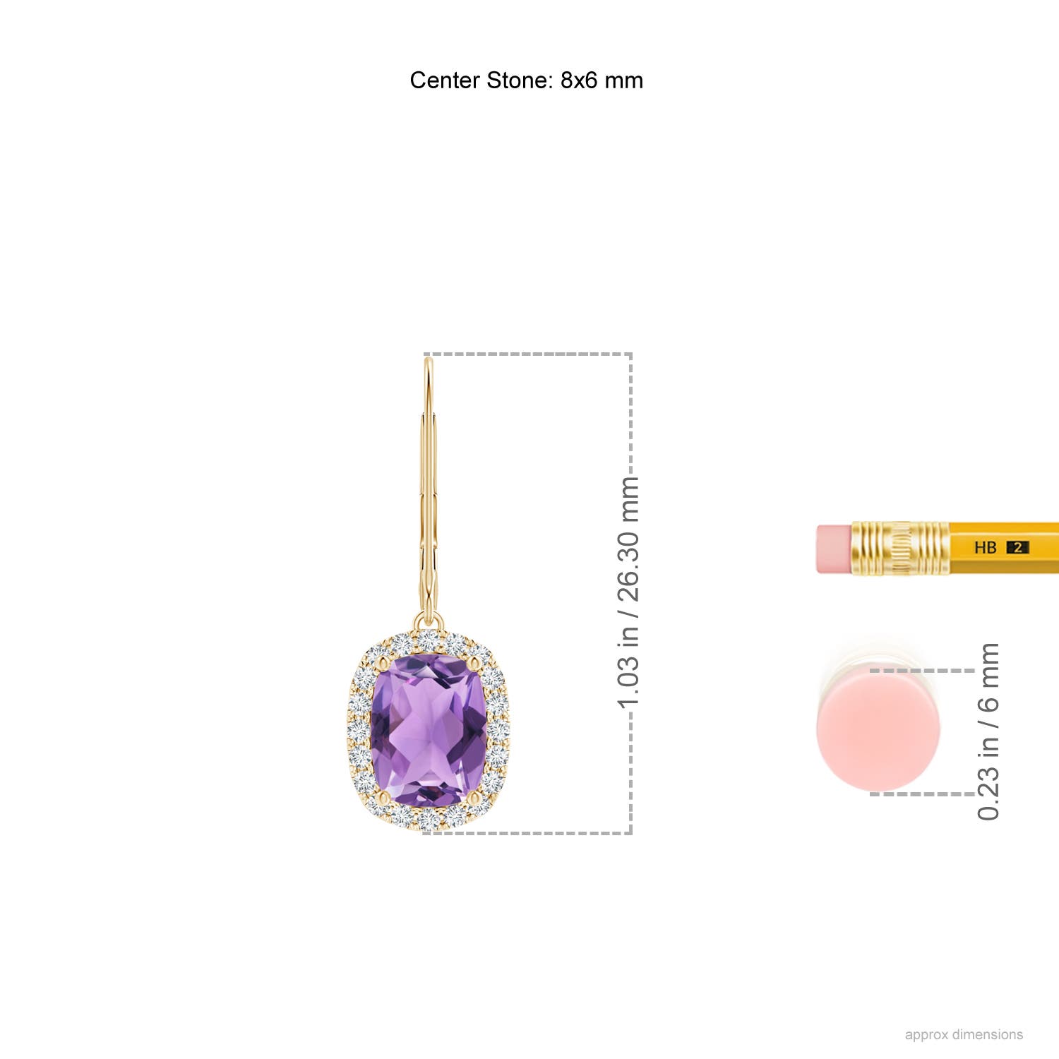 A - Amethyst / 2.72 CT / 14 KT Yellow Gold