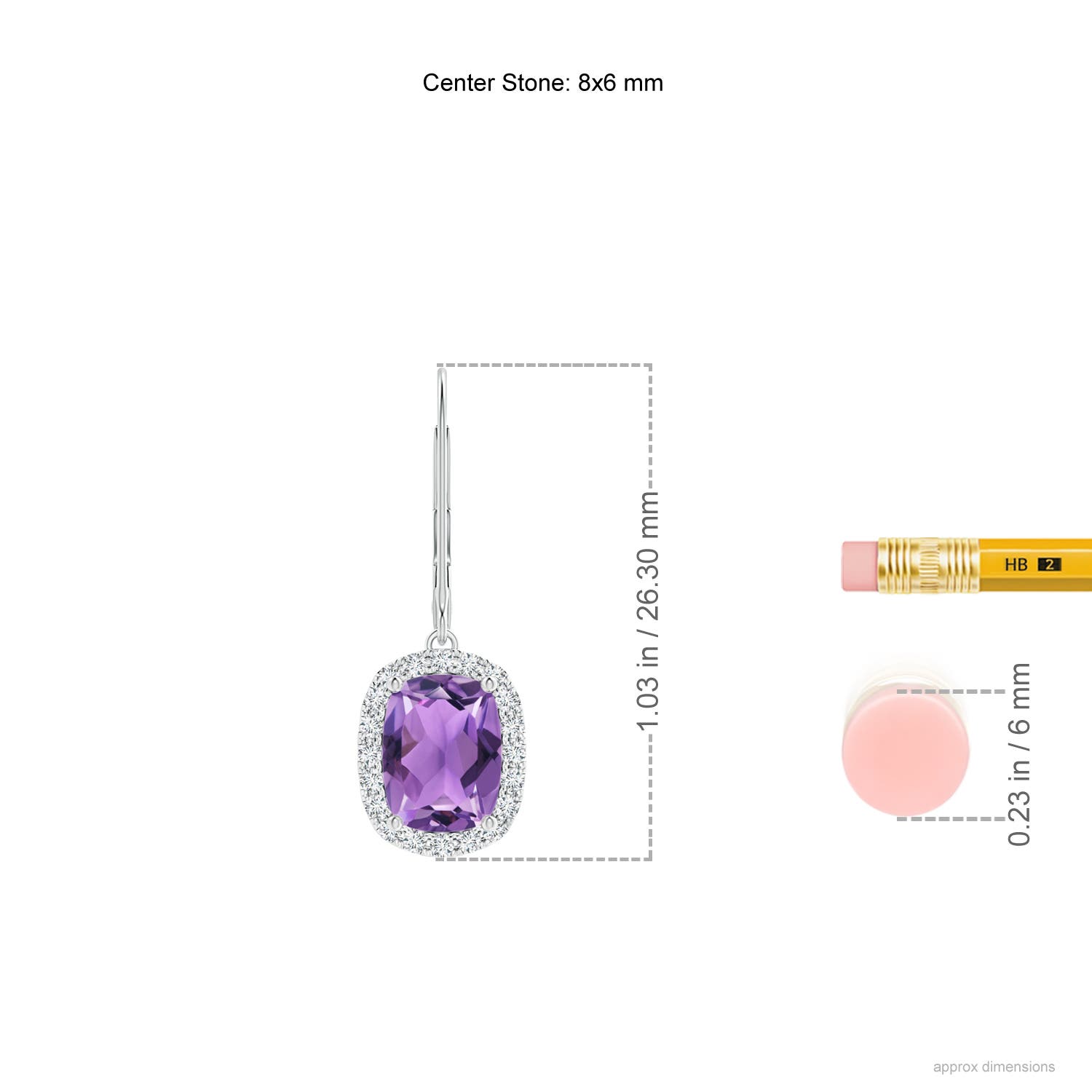 AA - Amethyst / 2.72 CT / 14 KT White Gold