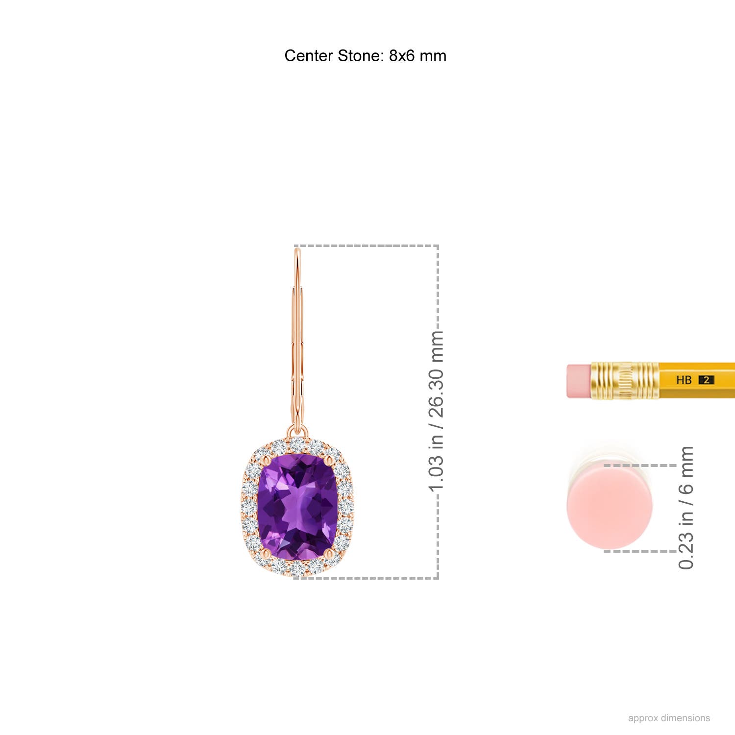 AAAA - Amethyst / 2.72 CT / 14 KT Rose Gold