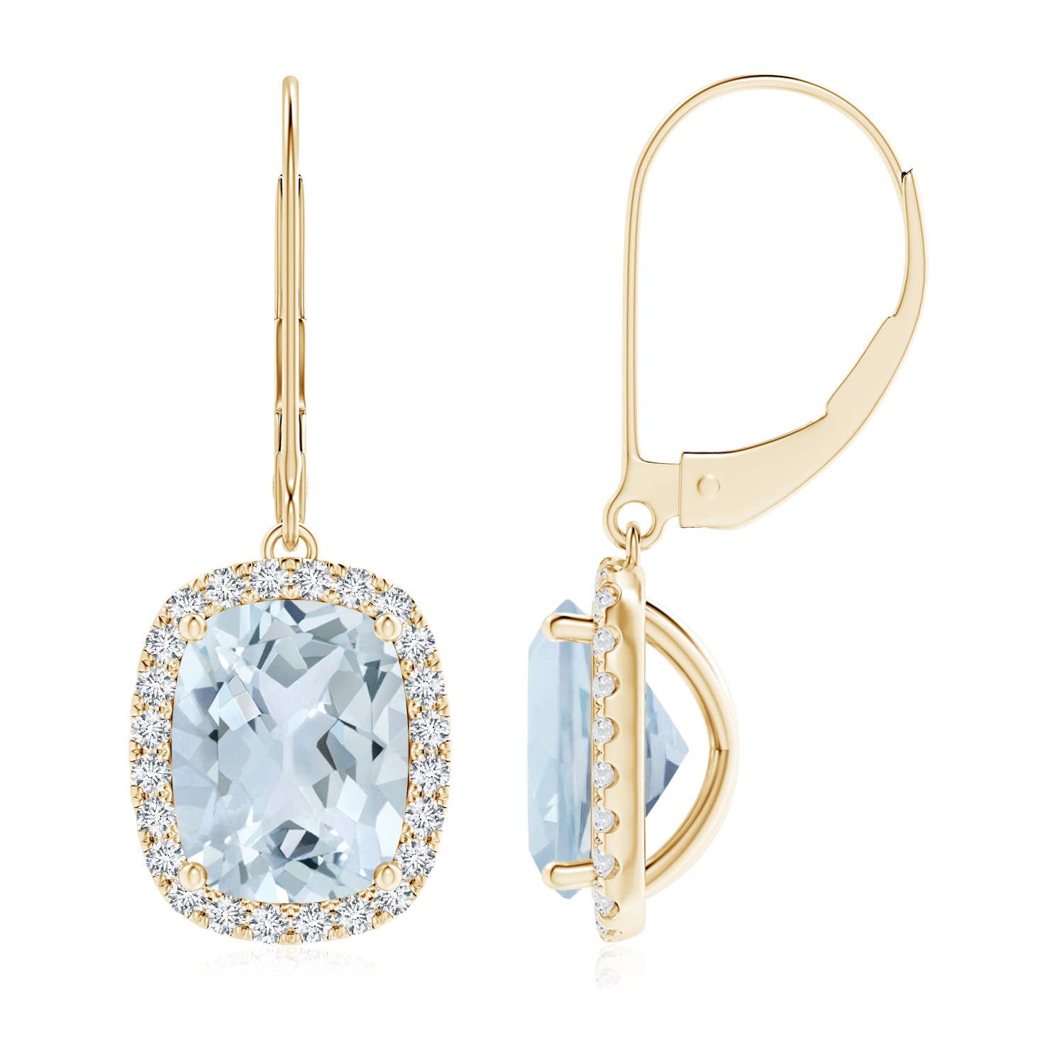 A - Aquamarine / 4.08 CT / 14 KT Yellow Gold