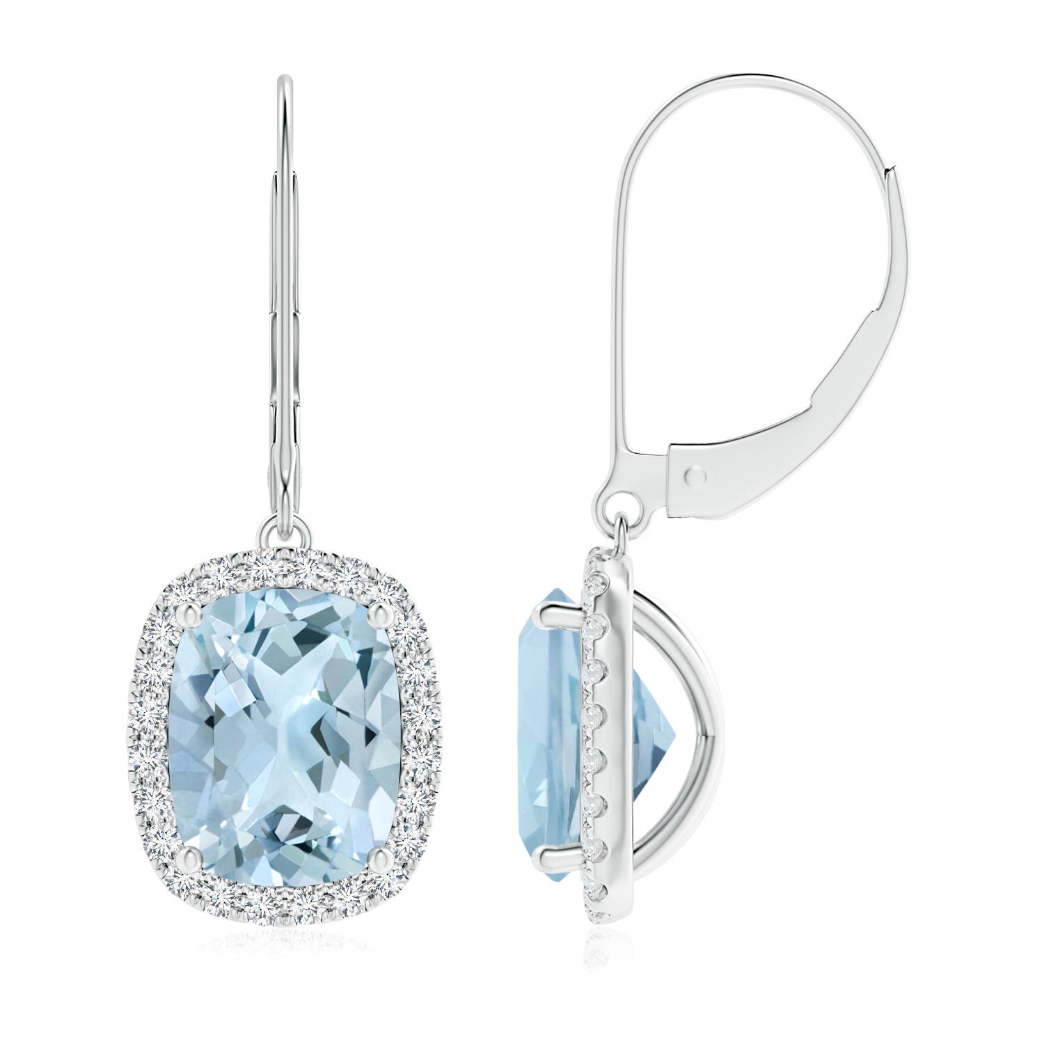 AA - Aquamarine / 4.08 CT / 14 KT White Gold