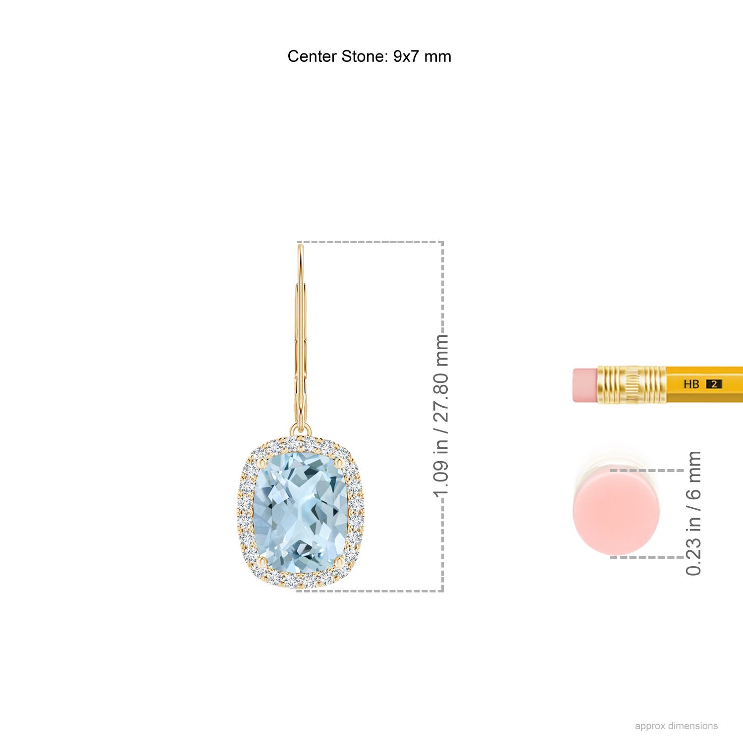 AA - Aquamarine / 4.08 CT / 14 KT Yellow Gold