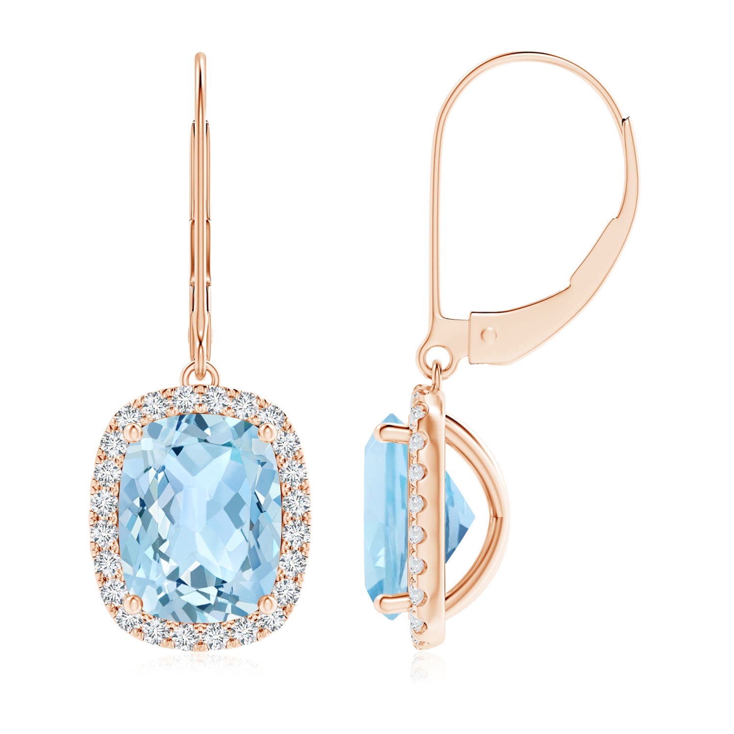 AAA - Aquamarine / 4.08 CT / 14 KT Rose Gold