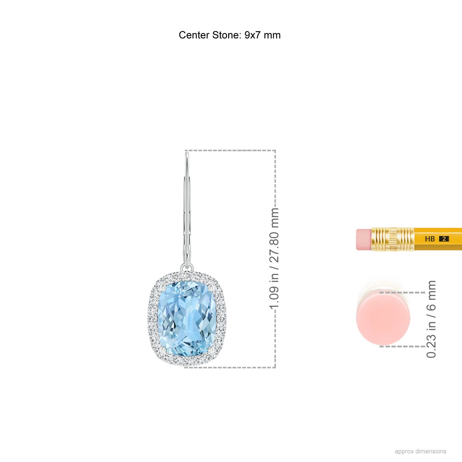 AAAA - Aquamarine / 4.08 CT / 14 KT White Gold