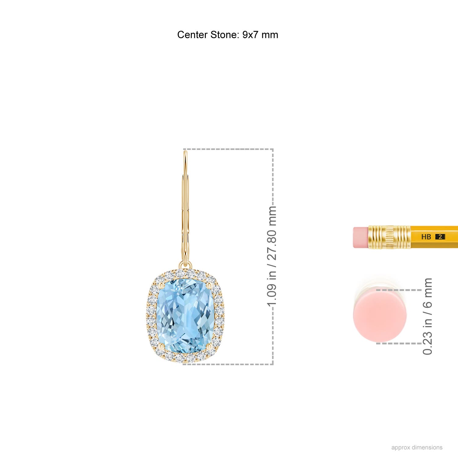 AAAA - Aquamarine / 4.08 CT / 14 KT Yellow Gold