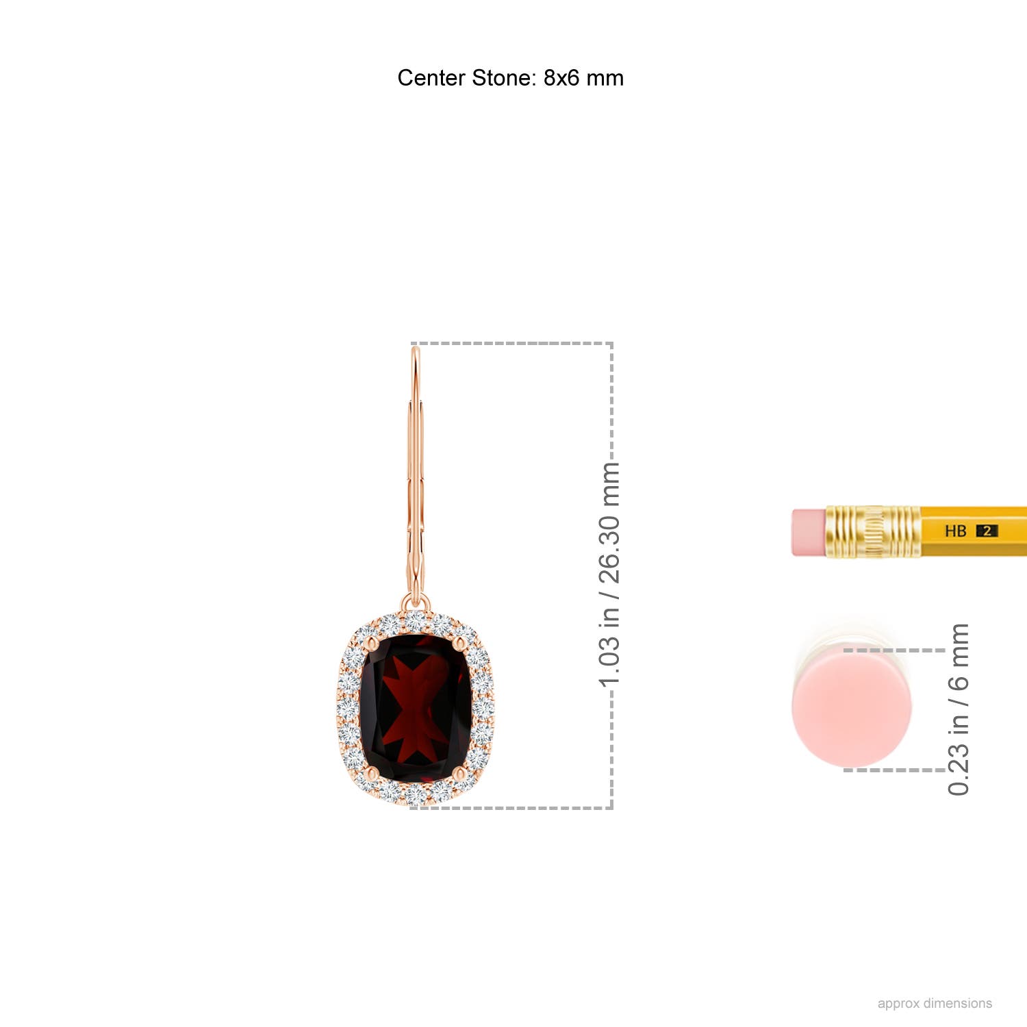 A - Garnet / 3.52 CT / 14 KT Rose Gold