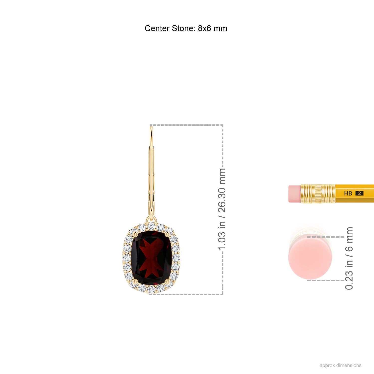 A - Garnet / 3.52 CT / 14 KT Yellow Gold