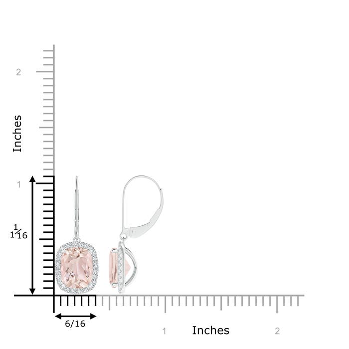 A - Morganite / 3.98 CT / 14 KT White Gold