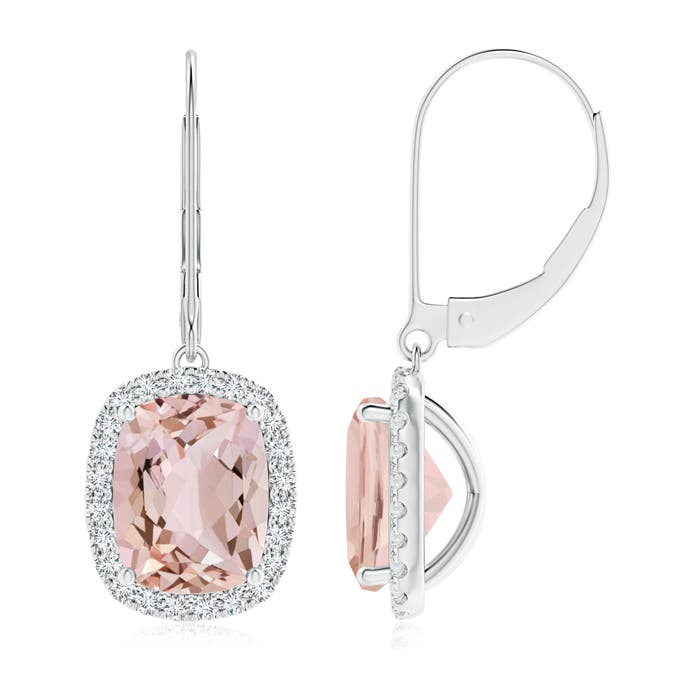 AA - Morganite / 3.98 CT / 14 KT White Gold