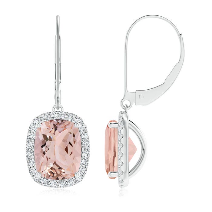 AAA - Morganite / 3.98 CT / 14 KT White Gold