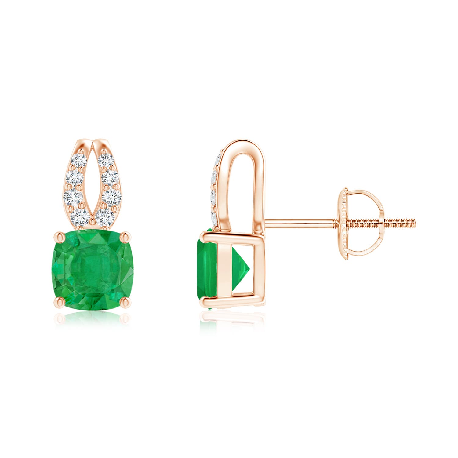 AA - Emerald / 1.21 CT / 14 KT Rose Gold