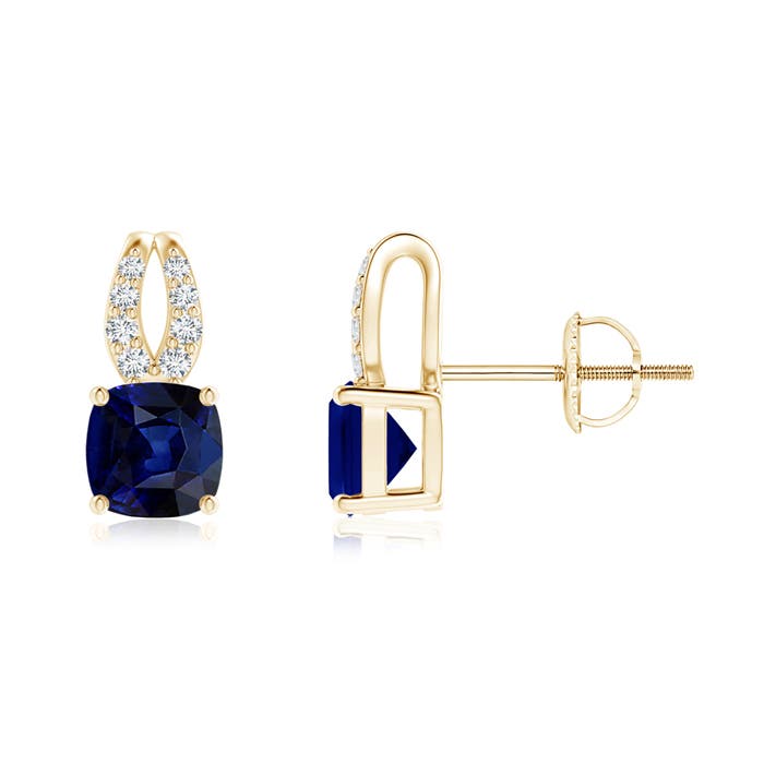 AAA - Blue Sapphire / 1.25 CT / 14 KT Yellow Gold