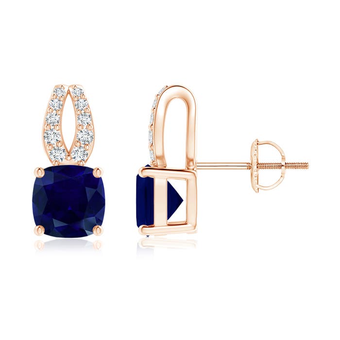 AA - Blue Sapphire / 2.17 CT / 14 KT Rose Gold