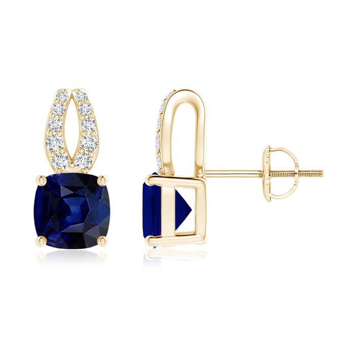 AAA - Blue Sapphire / 2.17 CT / 14 KT Yellow Gold