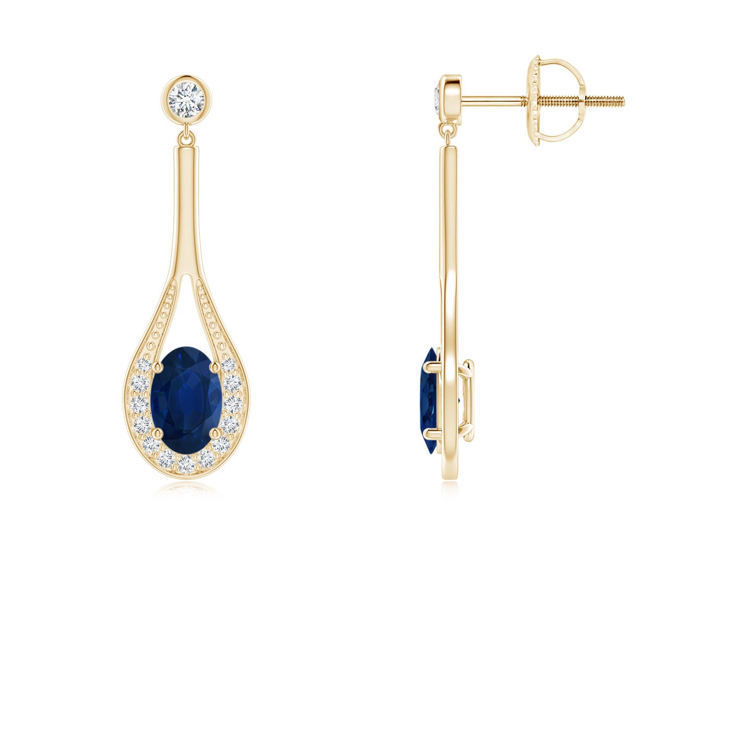 AA - Blue Sapphire / 1.39 CT / 14 KT Yellow Gold